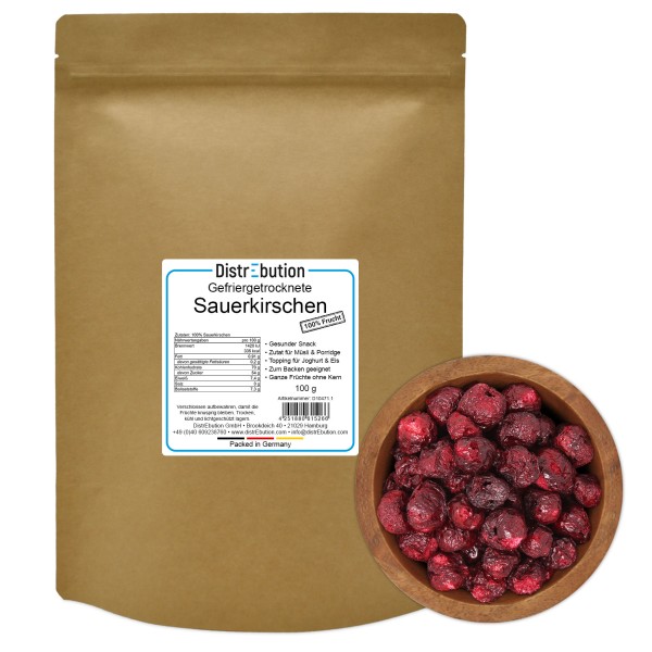 Gefriergetrocknete Sauerkirschen