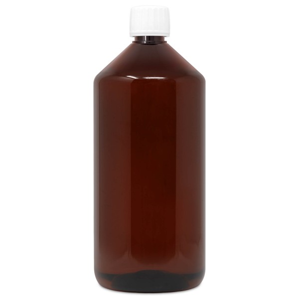 Leerflasche Braun mit Deckel 1000 ml