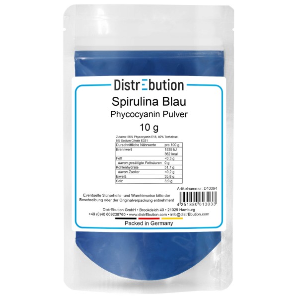 Spirulina Blau - Phycocyanin Pulver 10 g
