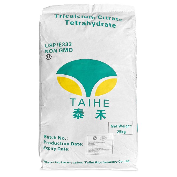 Calcium citrate E 333 tricalcium dicitrate 25 kg
