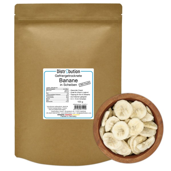 Gefriergetrocknete Banane