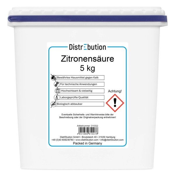 Citric acid for technical applications 5 kg
