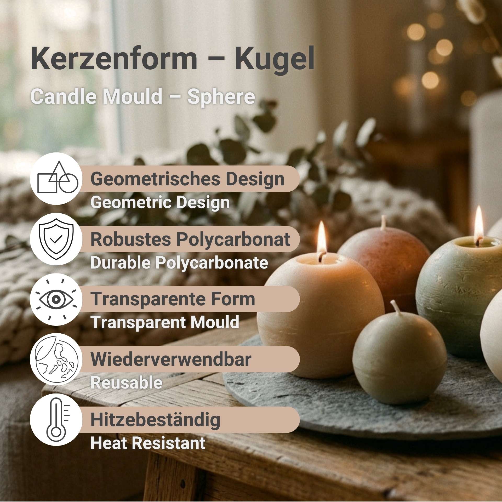 Advantages of our spherical candle mould