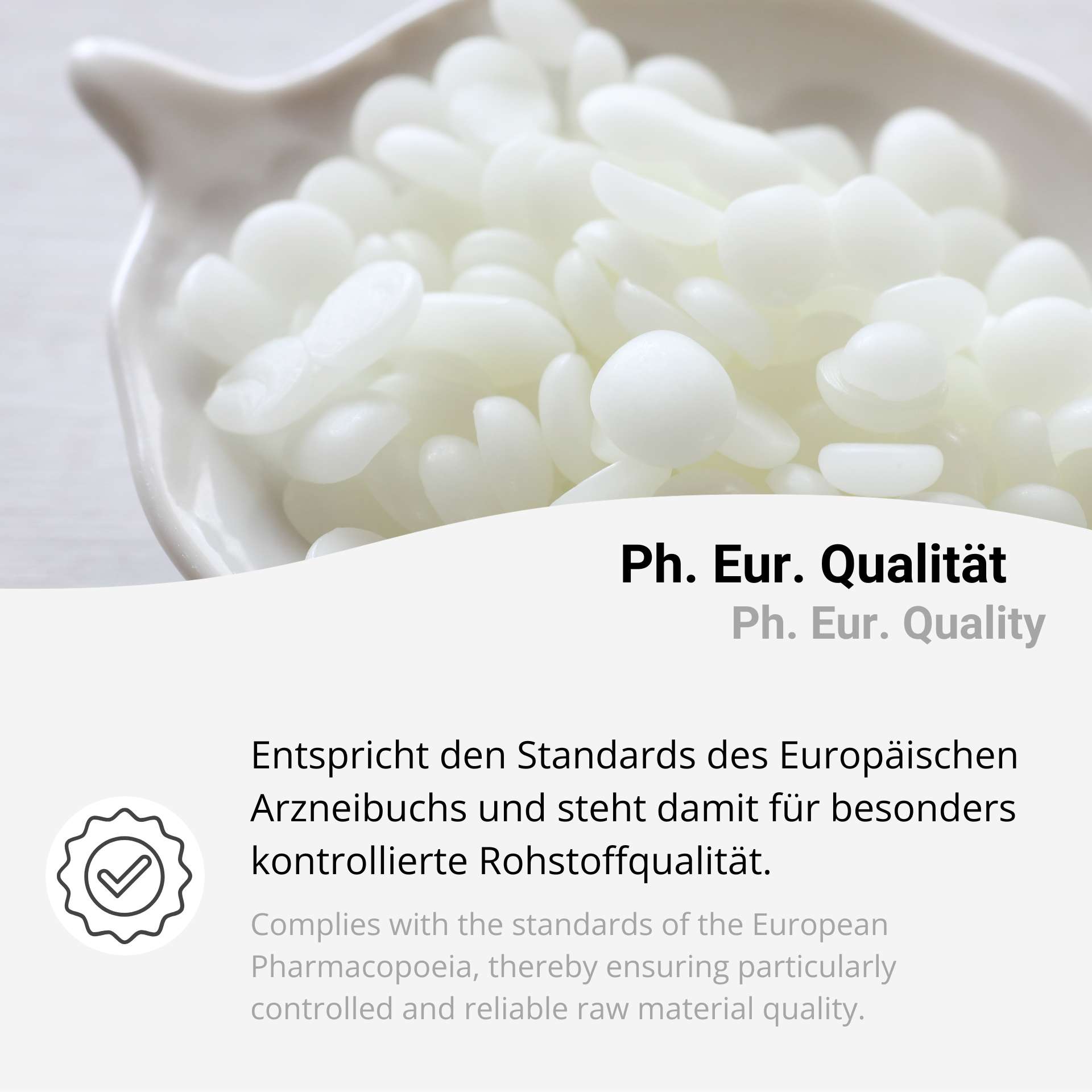 Beeswax Ph. Eur. Cera alba white pastilles