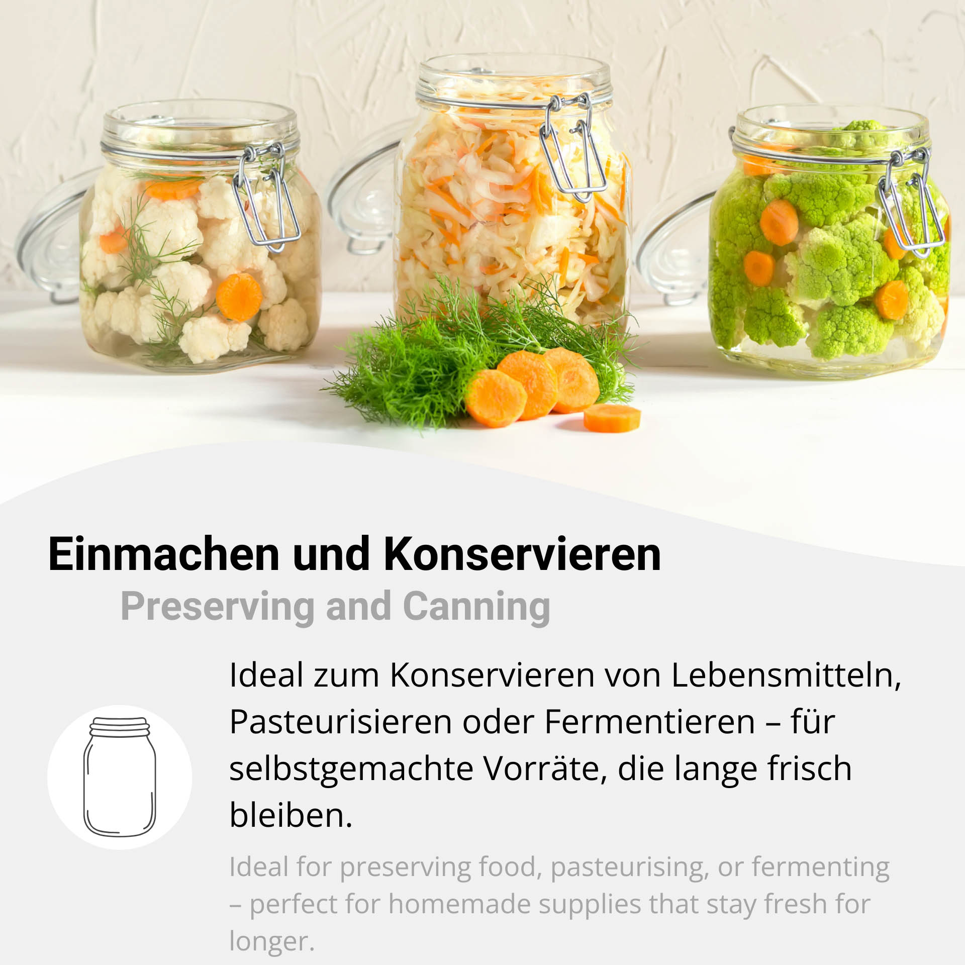 Einmachglas Bügelglas 1500 ml