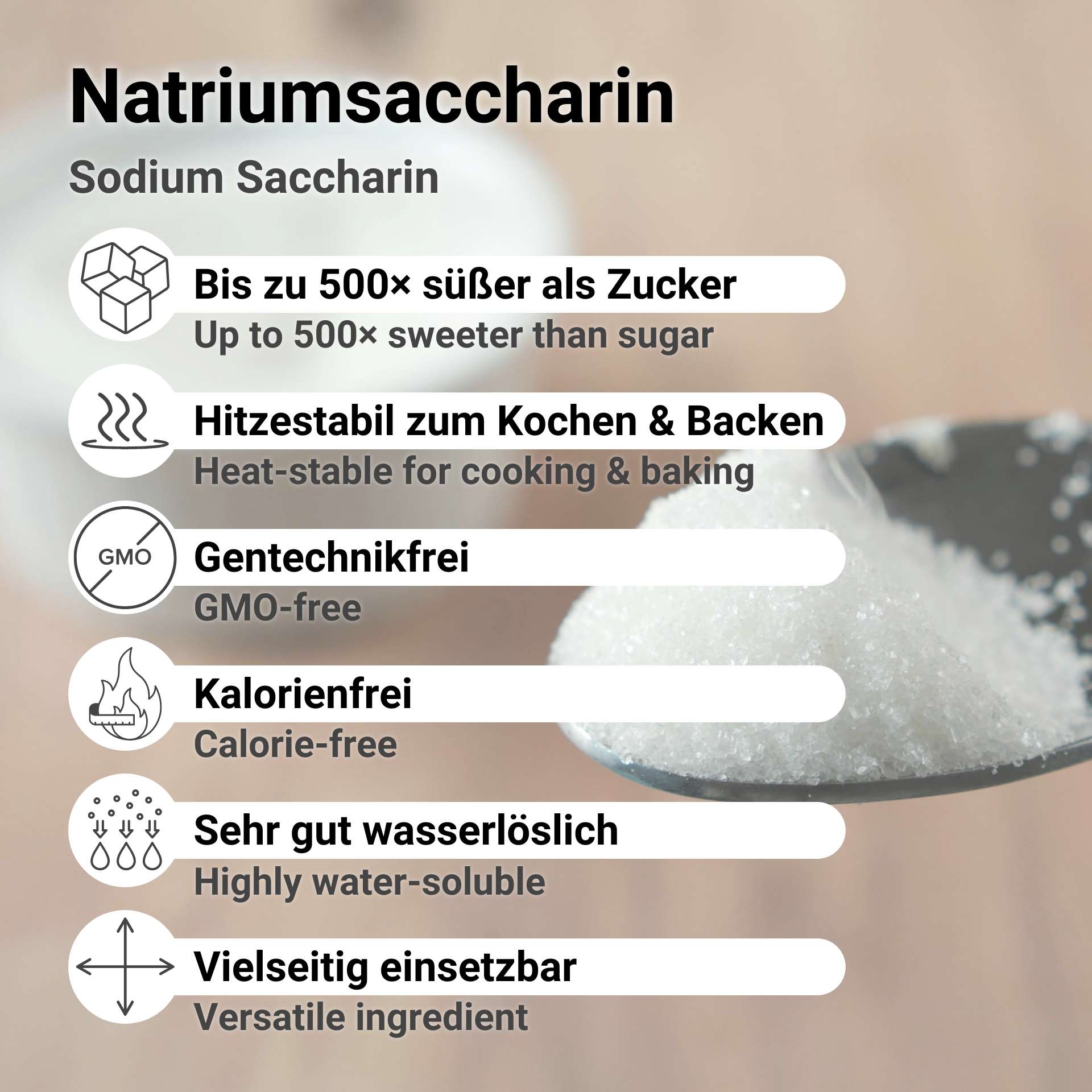 Sodium saccharin E 954