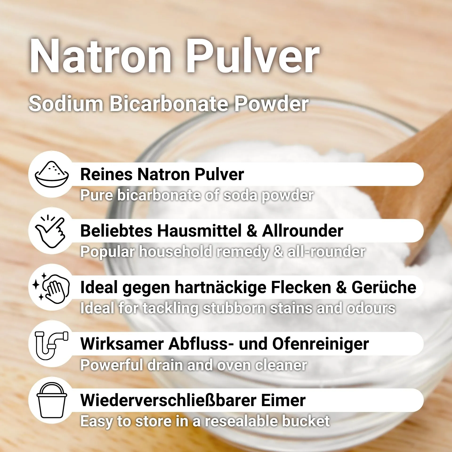 Sodium Bicarbonate Powder for Cleaning and Washing 5 kg