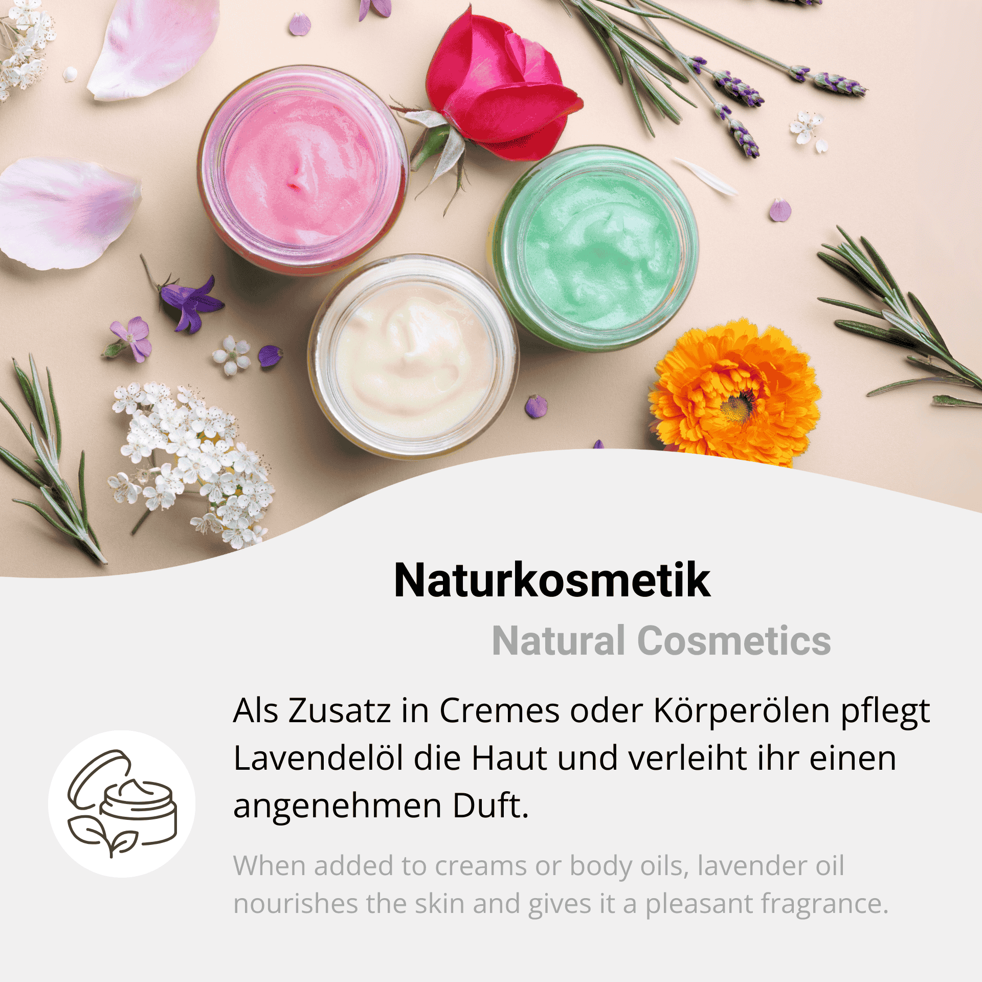 Applications in natural cosmetics