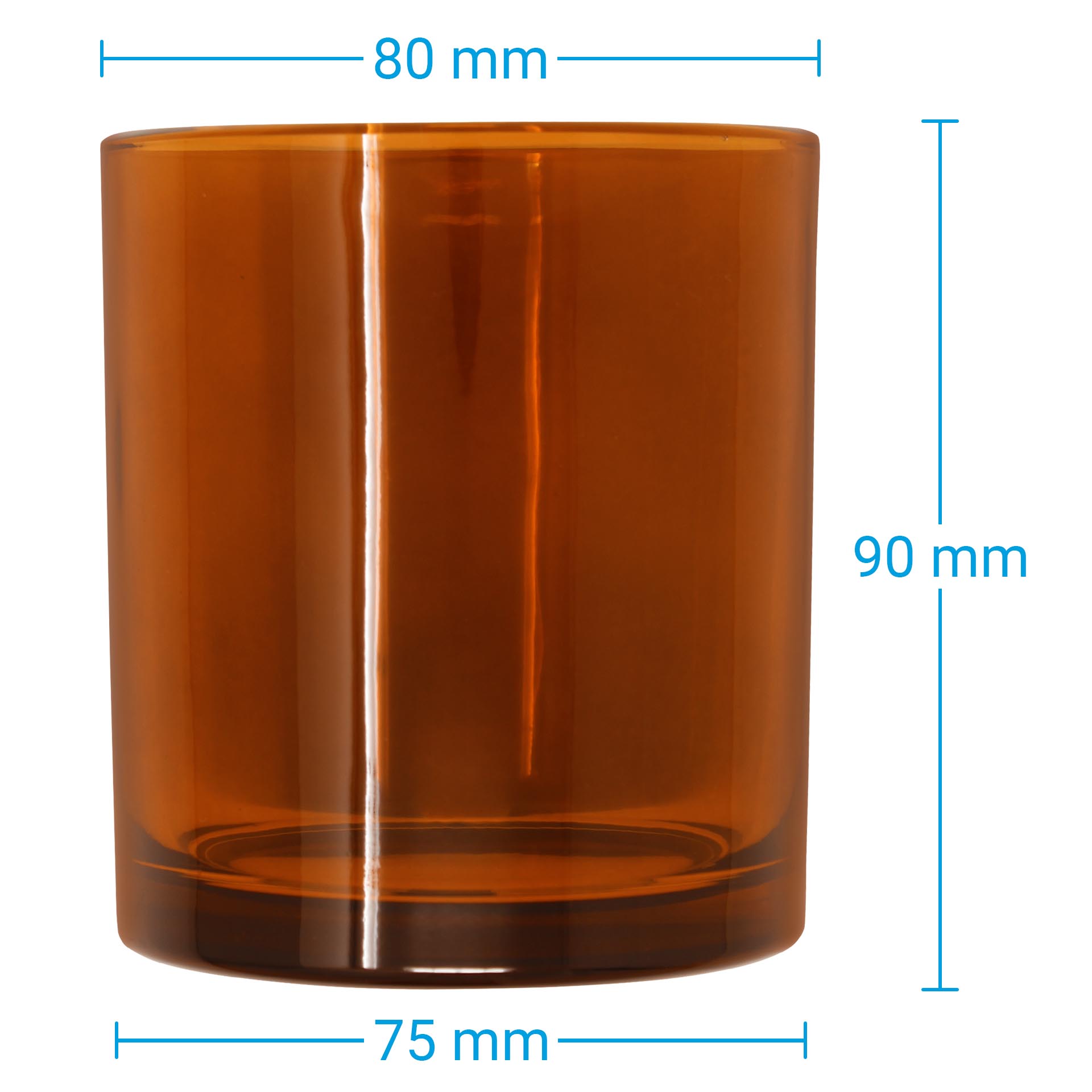 Glas Amber Glänzend 300 ml