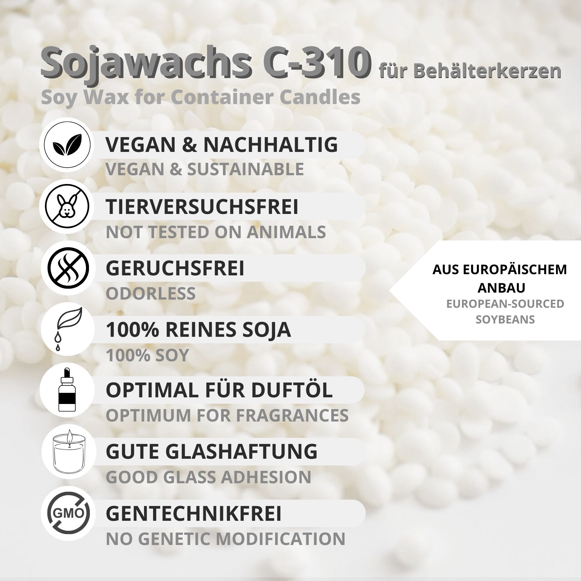 Soy Wax Pastilles NatureWax® C-310