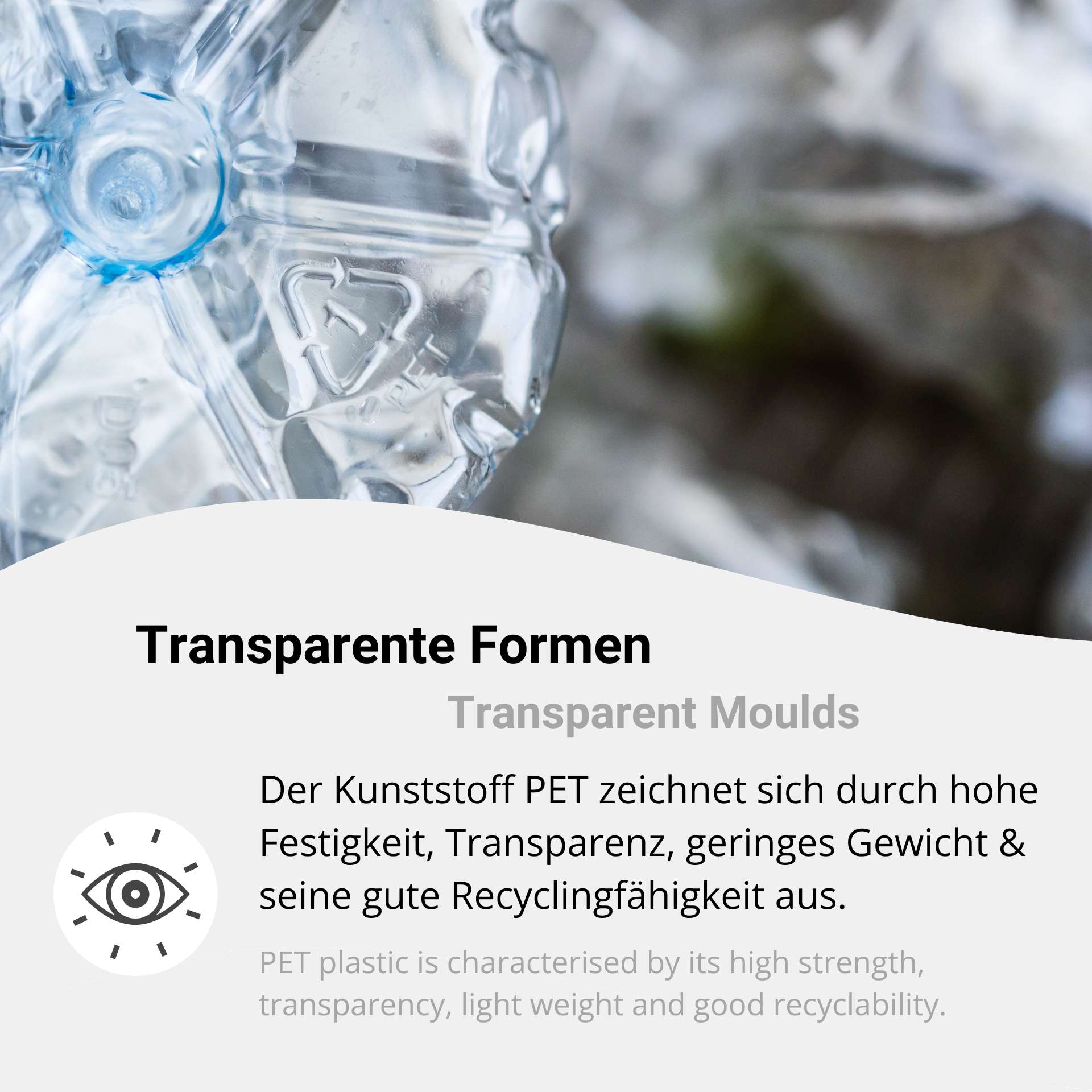 Transparente Formen für Wax Melts