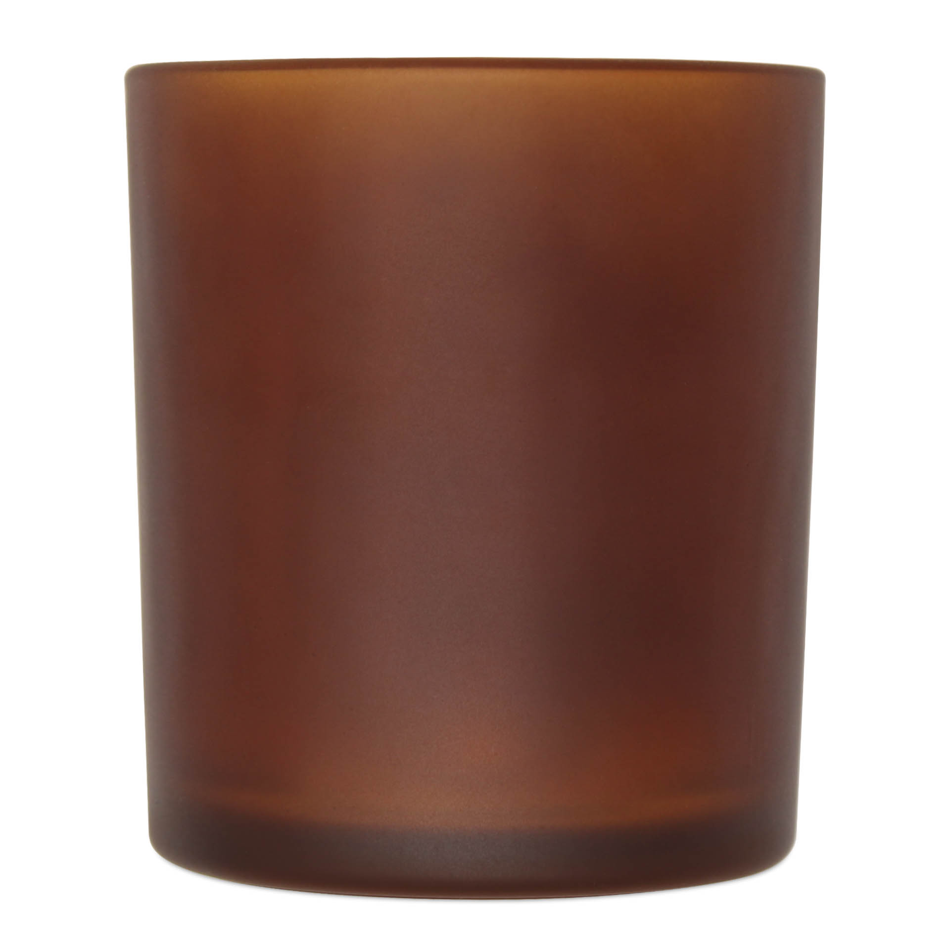 Glass Candle Jar Amber Matte 300 ml