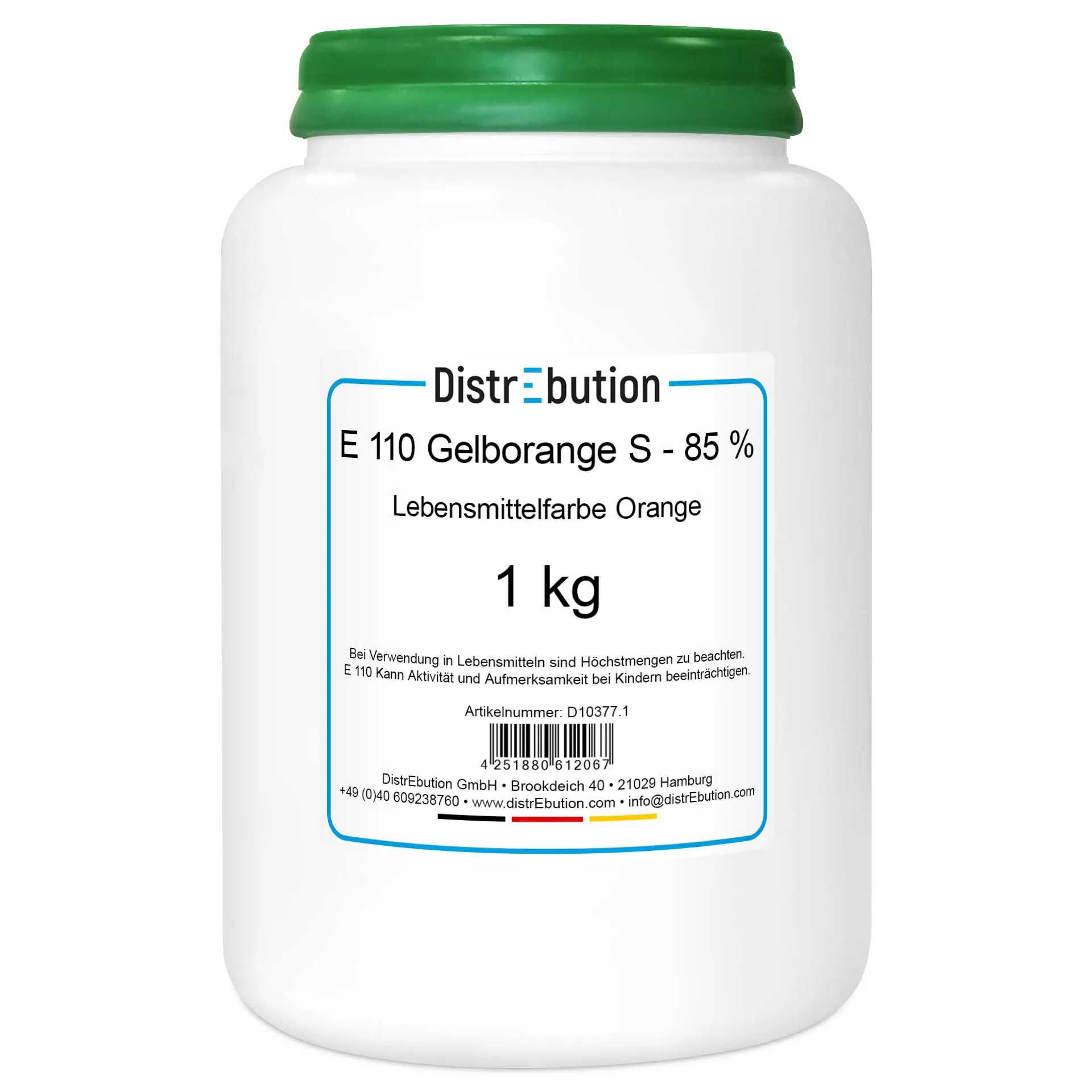 E 110 Gelborange S Lebensmittelfarbe Orange 1 kg