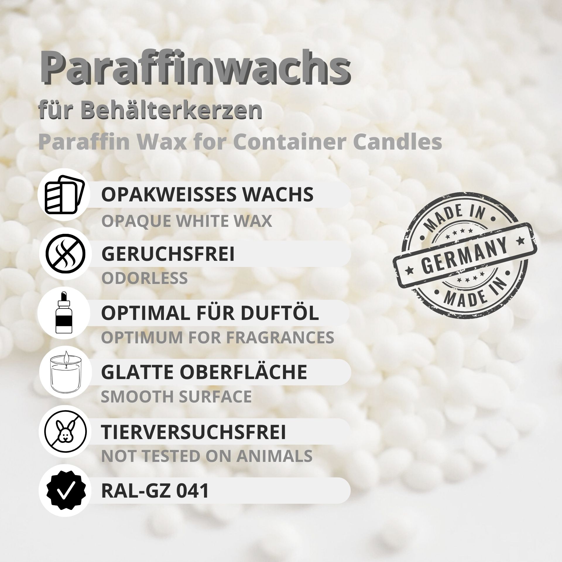 Paraffin Wax for Container Candles