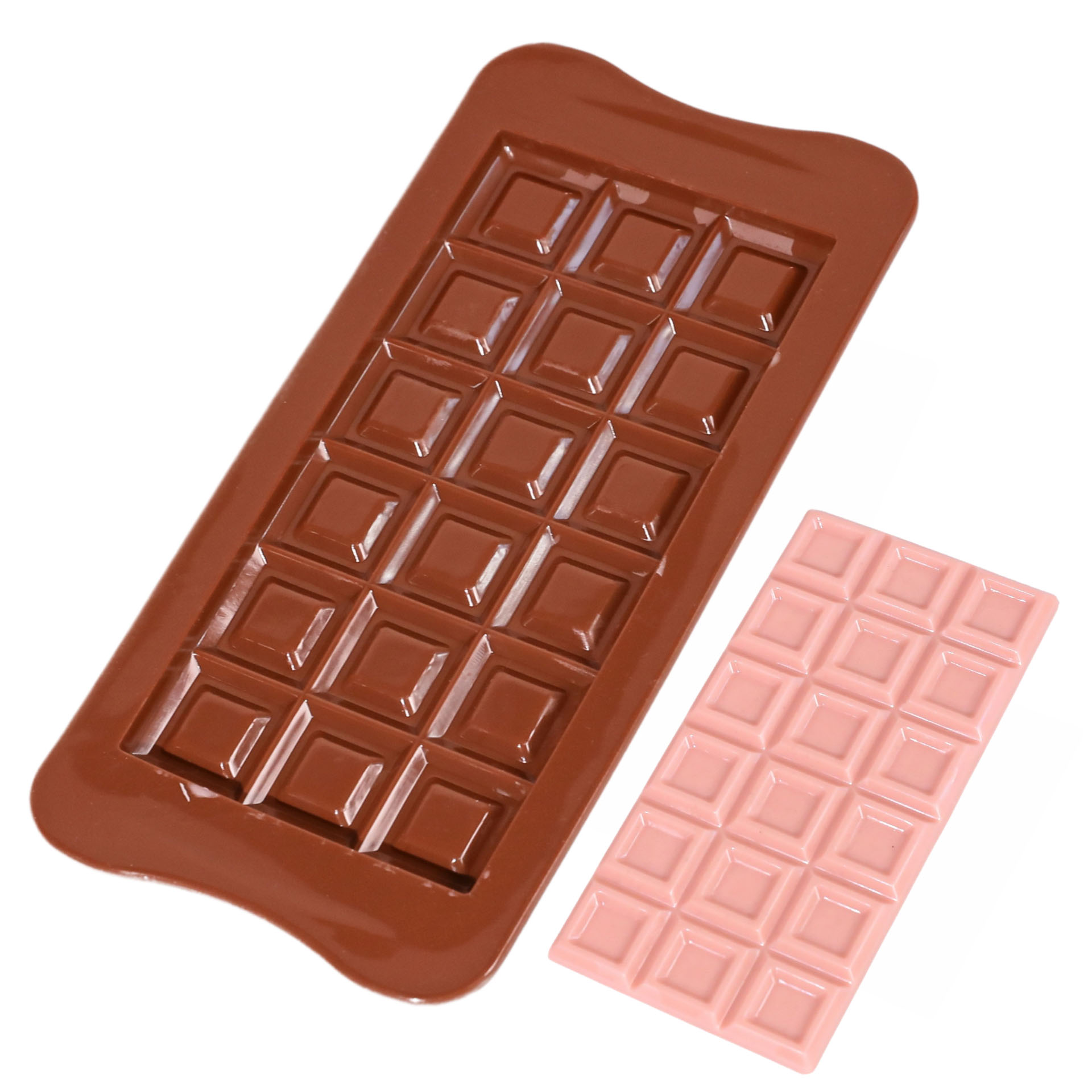 Classic chocolate mould with sample chocolate