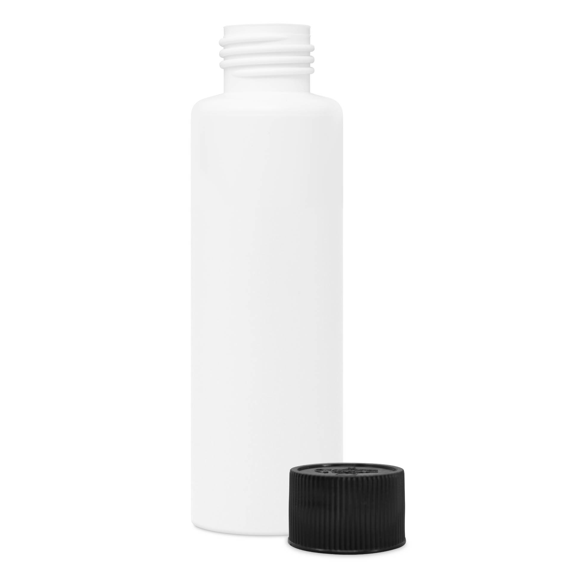 Leerflasche Weiß mit Deckel 125 ml