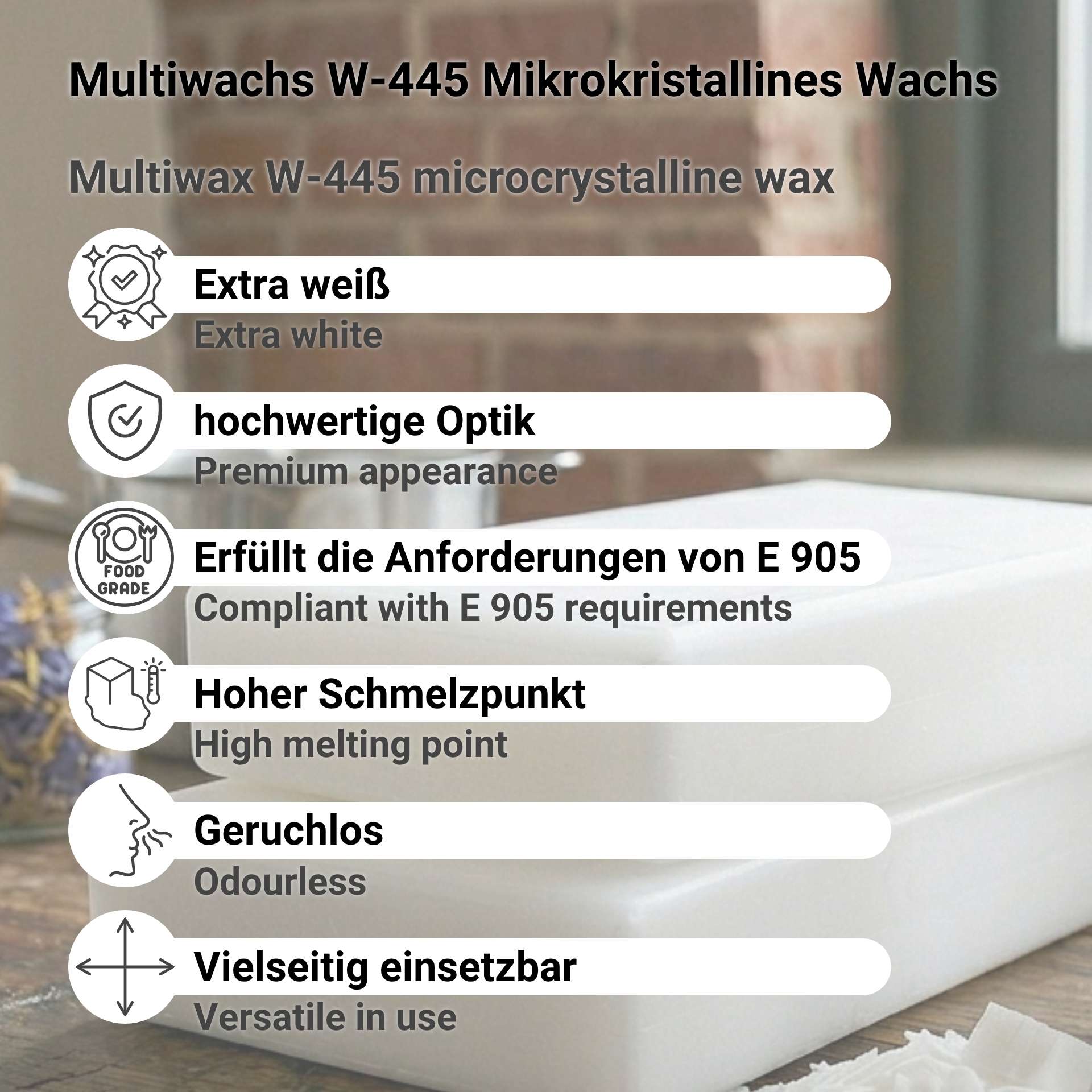 MULTIWAX W-445 microcrystalline wax