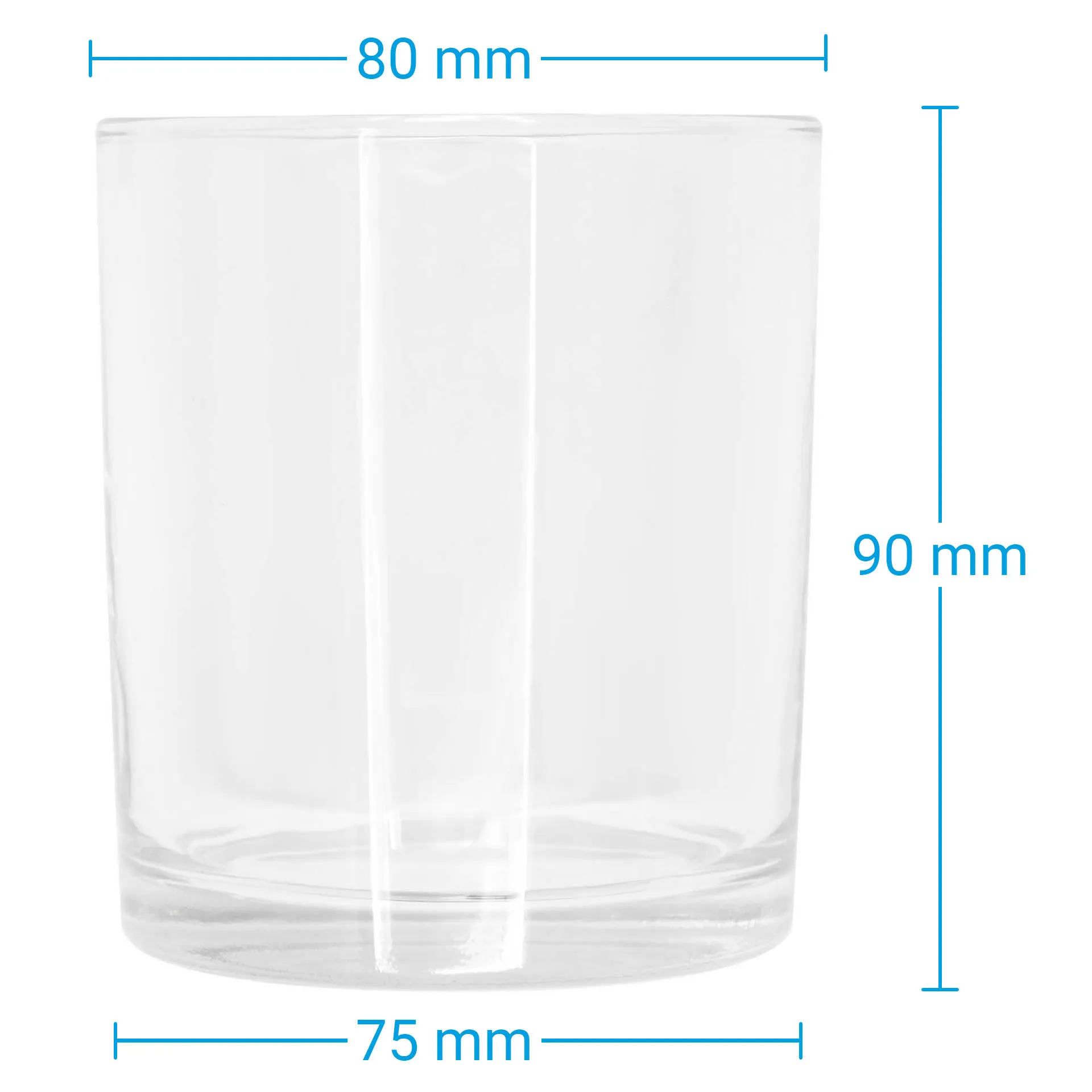 Kerzenglas in klar Getränke Dekoglas 300ml