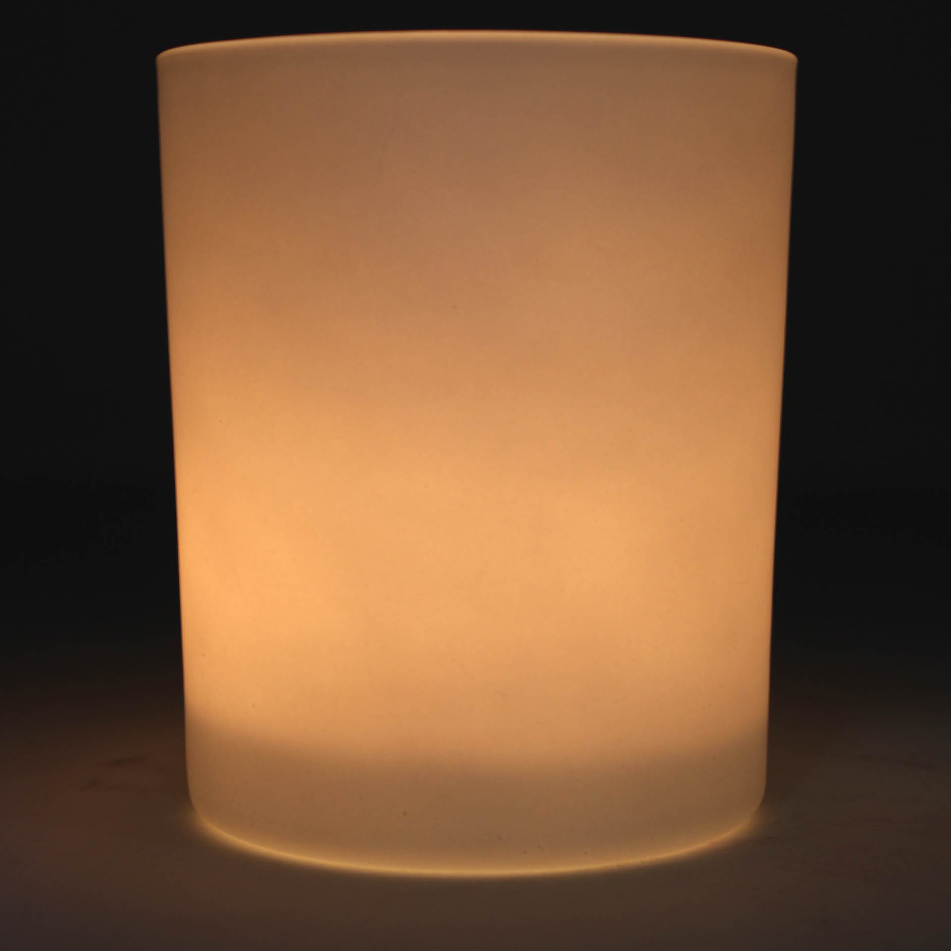 Glass Candle Jar White Matte 200 ml