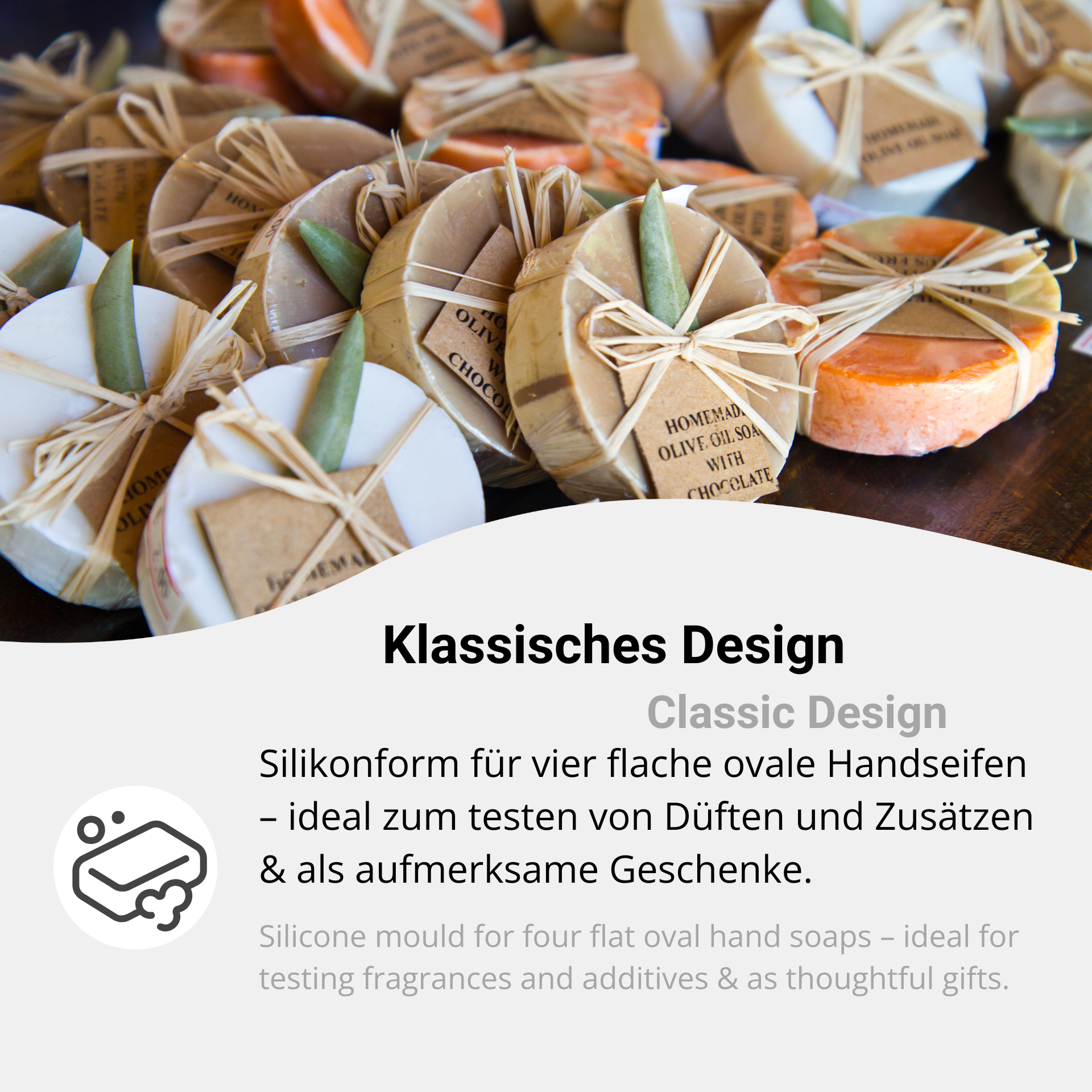 Classic design for creative DIY soaps