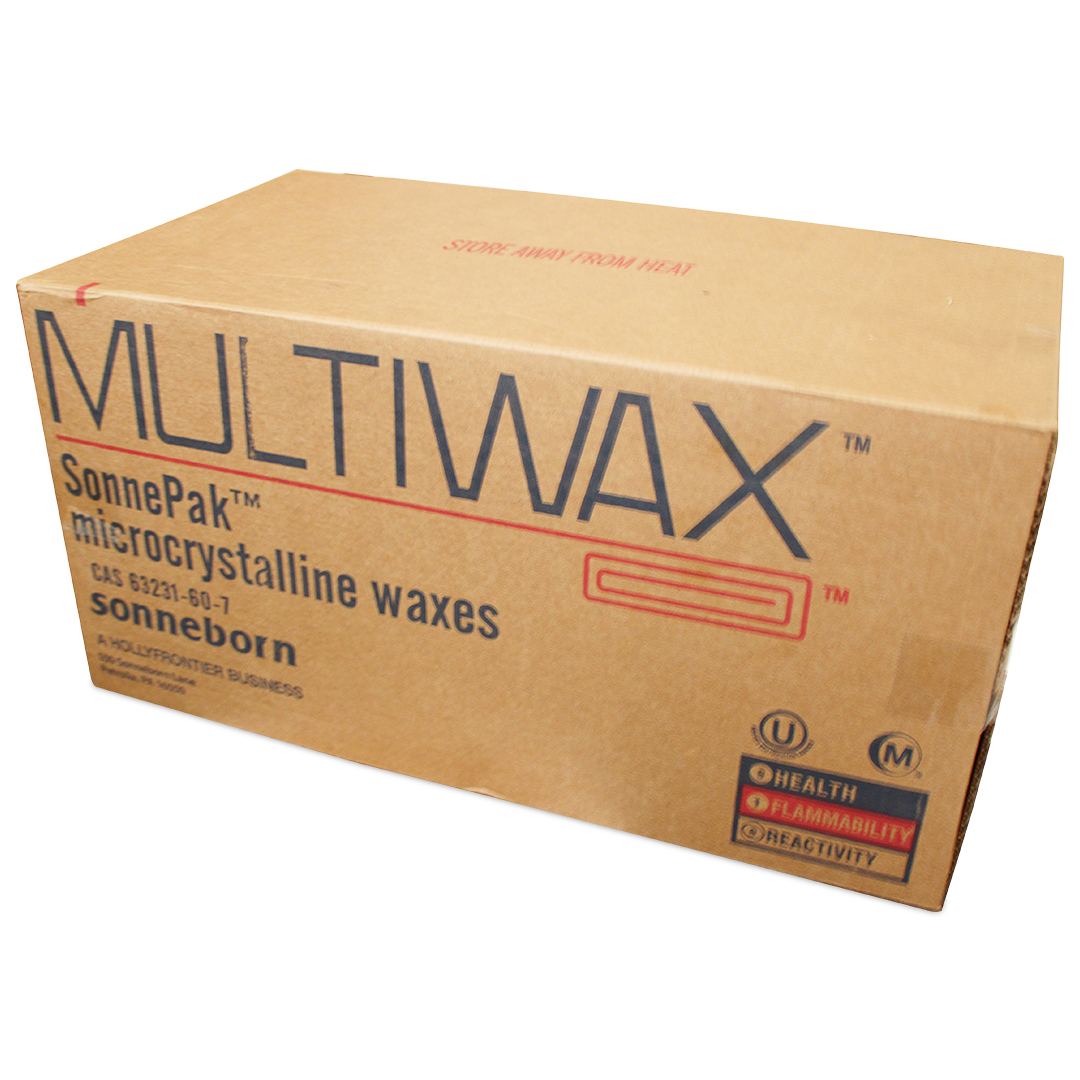 Microcrystalline wax in cardboard box