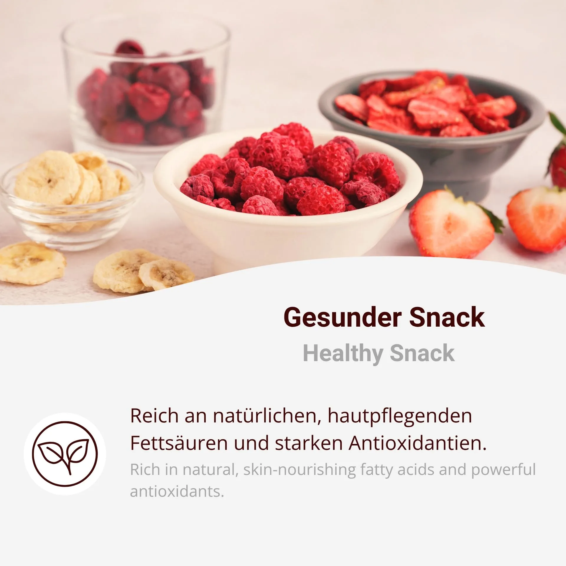 Gefriergetrocknete Erdbeeren