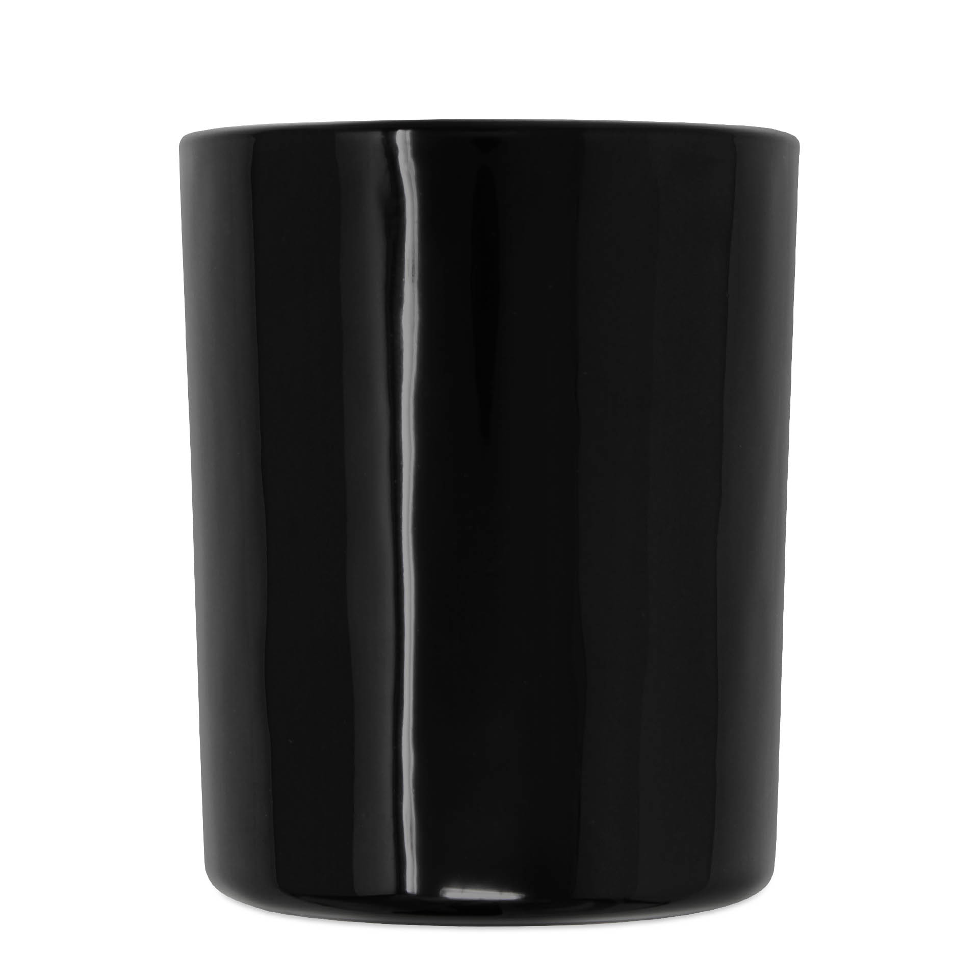 Kerzenglas schwarz glänzend 200 ml