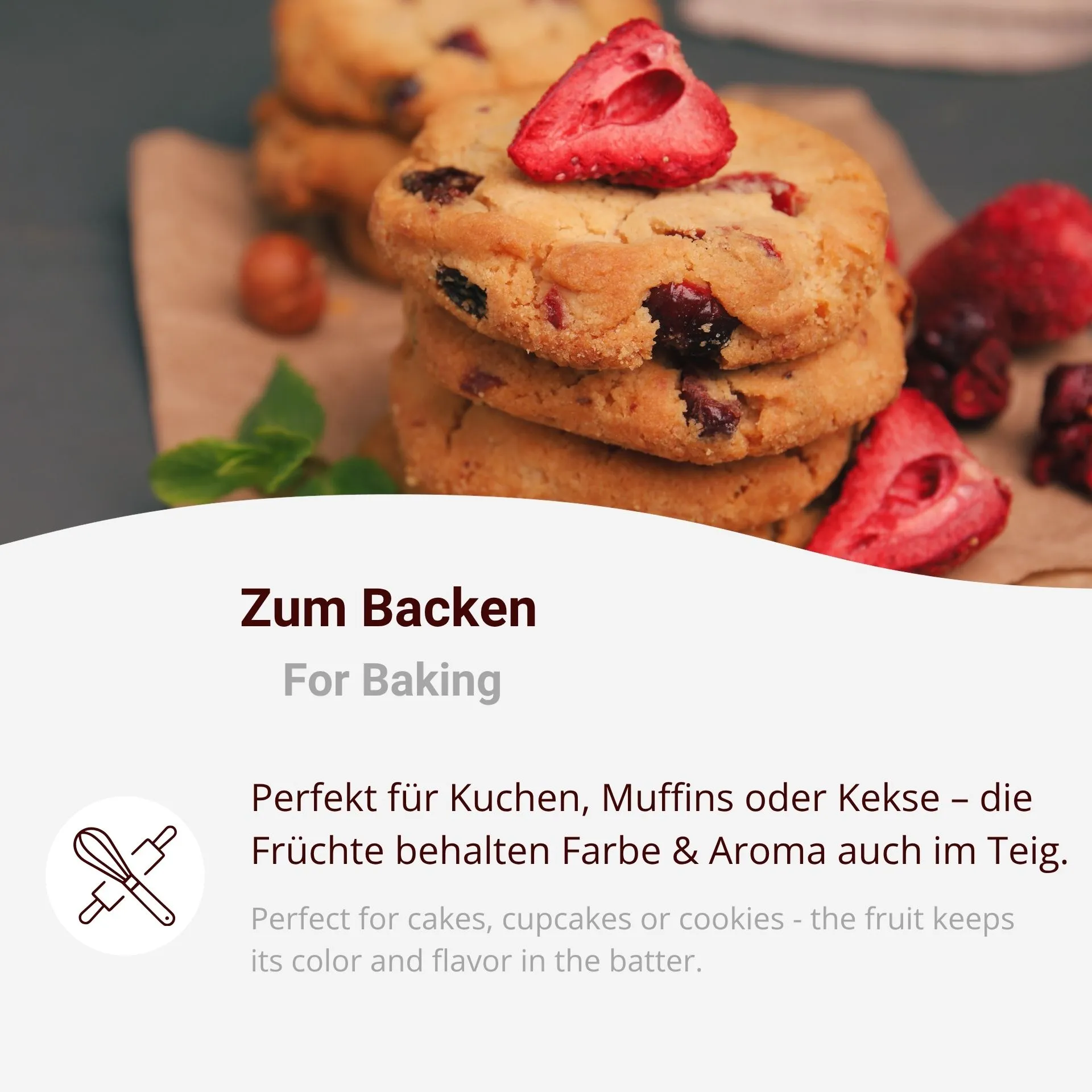 Gefriergetrocknete Erdbeeren