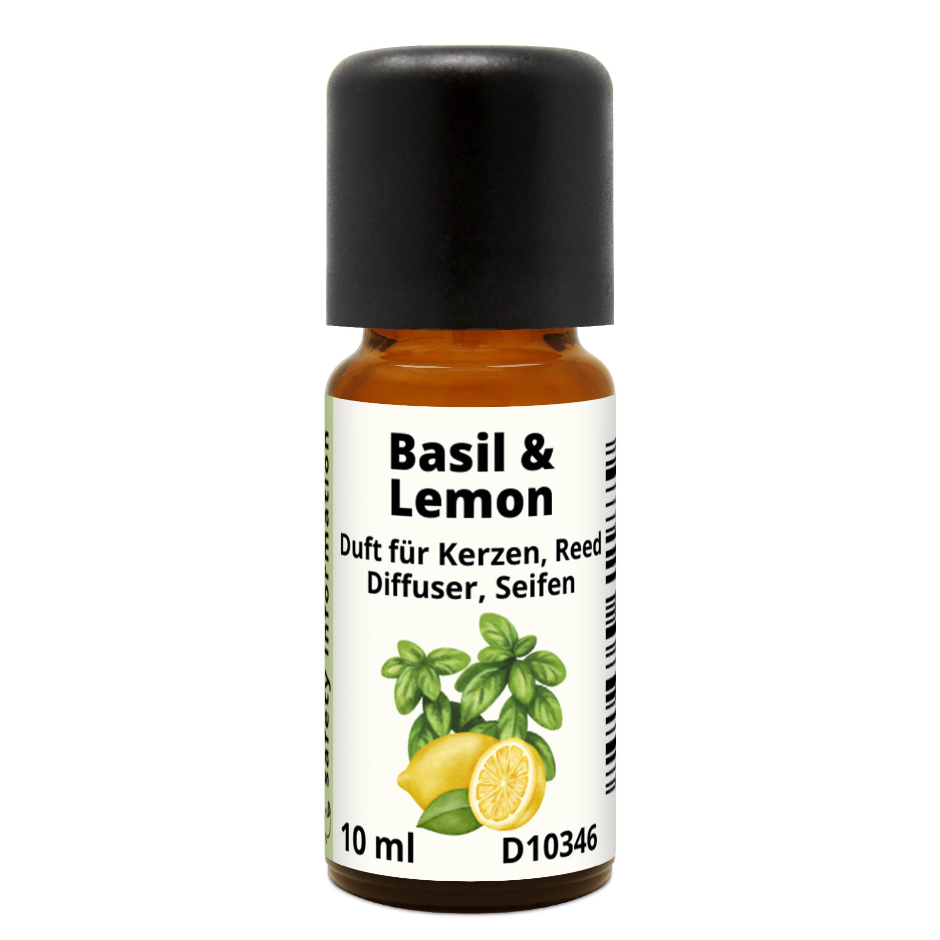 Basil & Lemon fragrance for candles & cosmetics 10 ml
