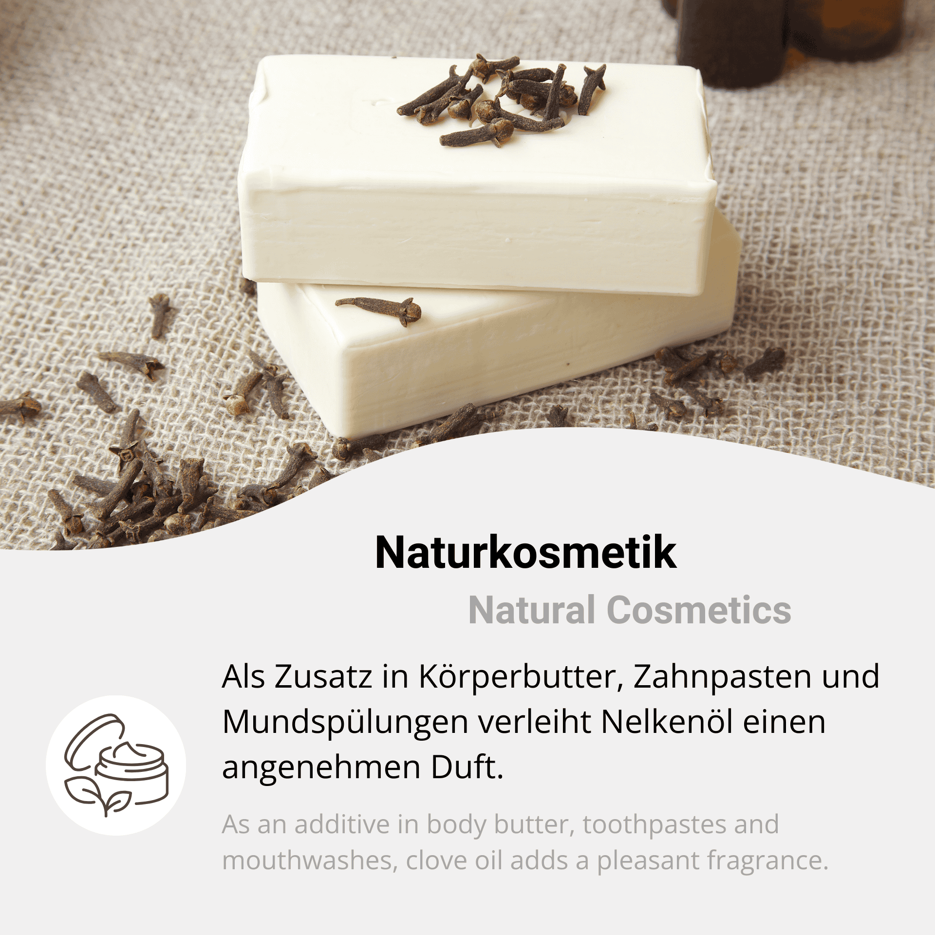 Natural cosmetics with clove oil