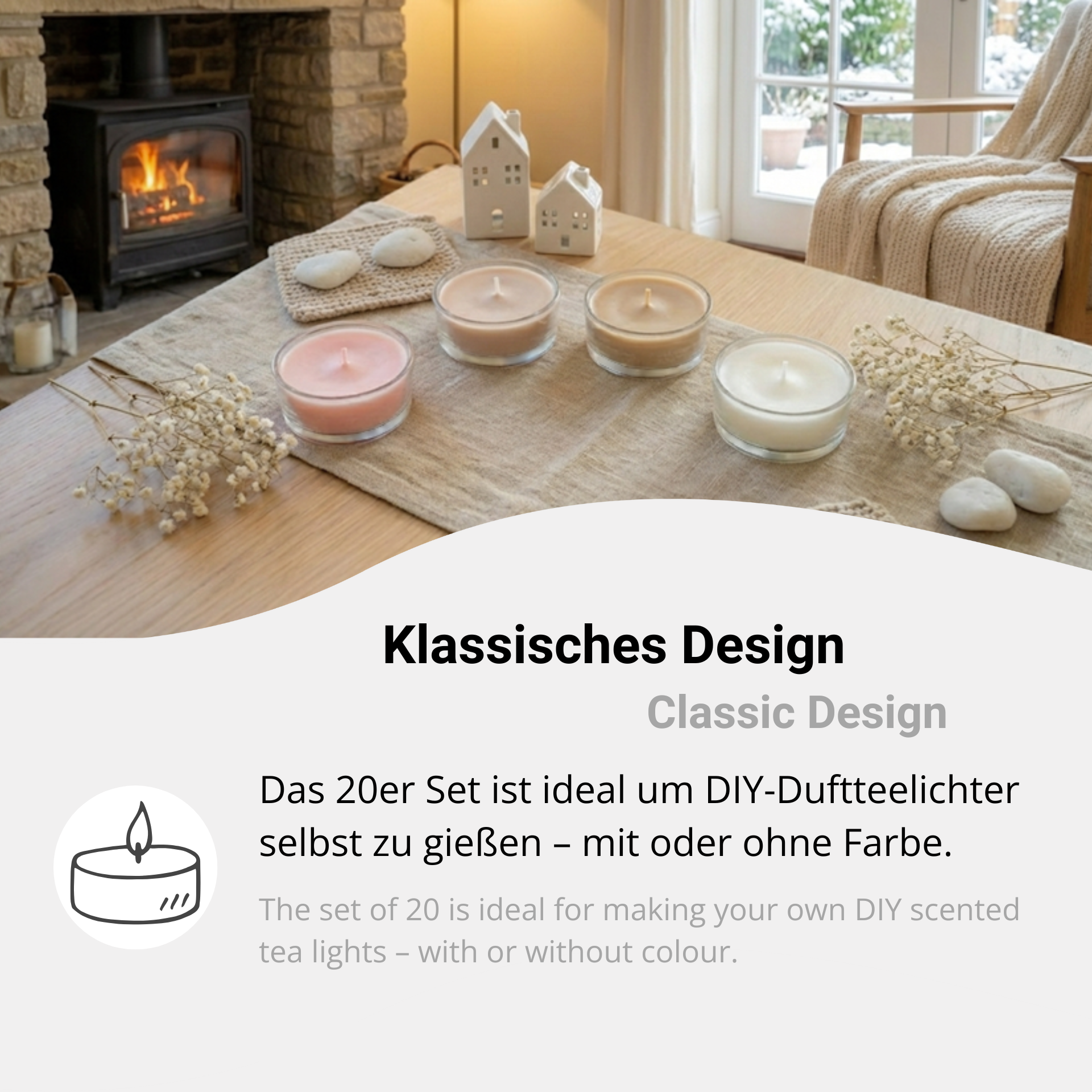 Tealight Cup – Classic (20er Set)