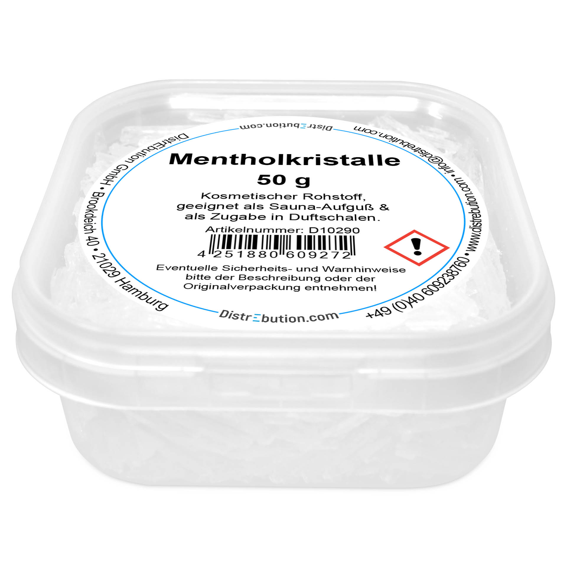 Mentholkristalle aus 100% Minzöl