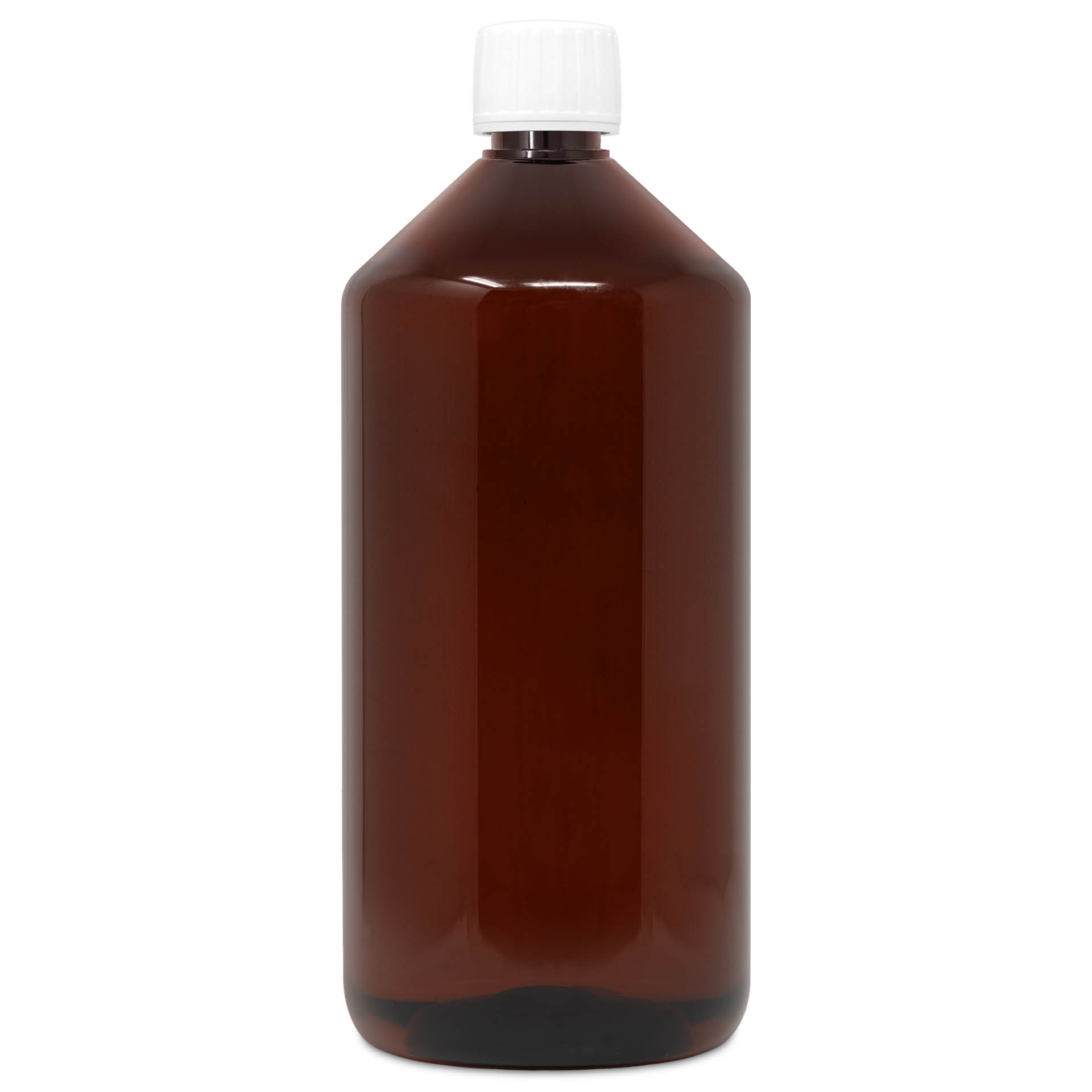 Empty Bottle Brown with Lid 1000 ml