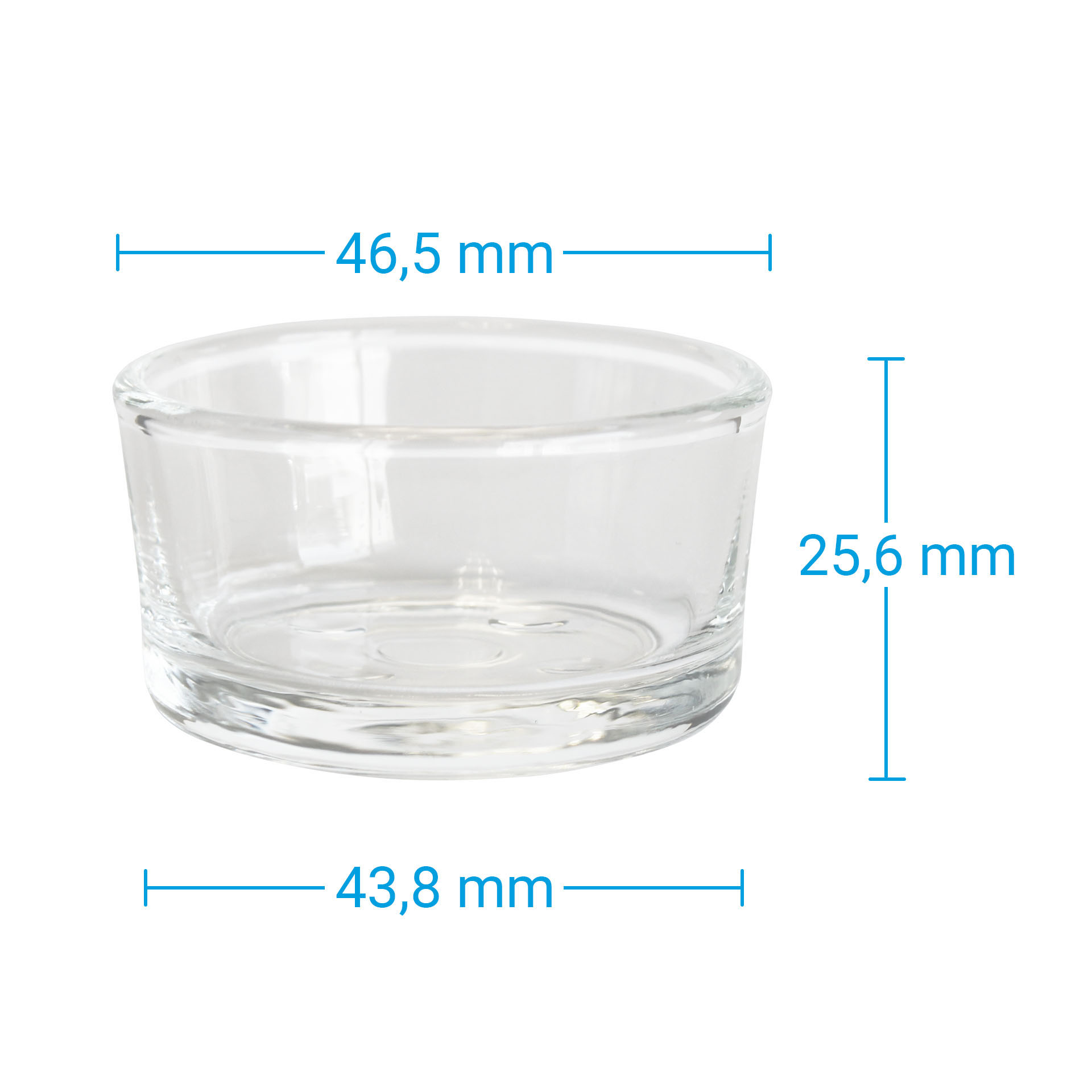 Clear Flat Tealight Holders, Glass Tealight Glasses
