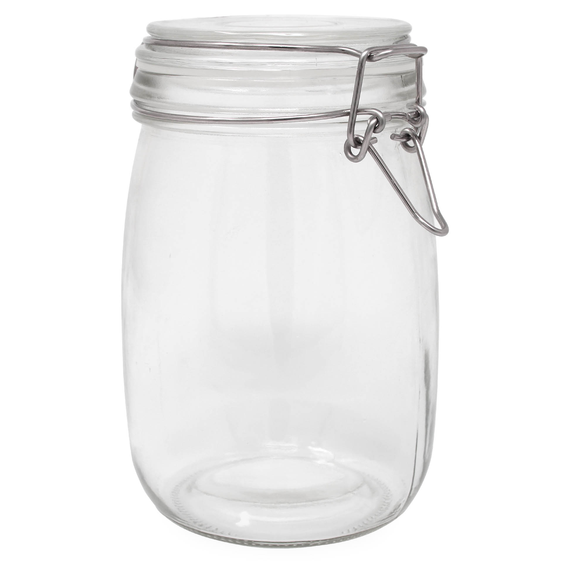 Glass Storage Jar with Clip Top 1000 ml