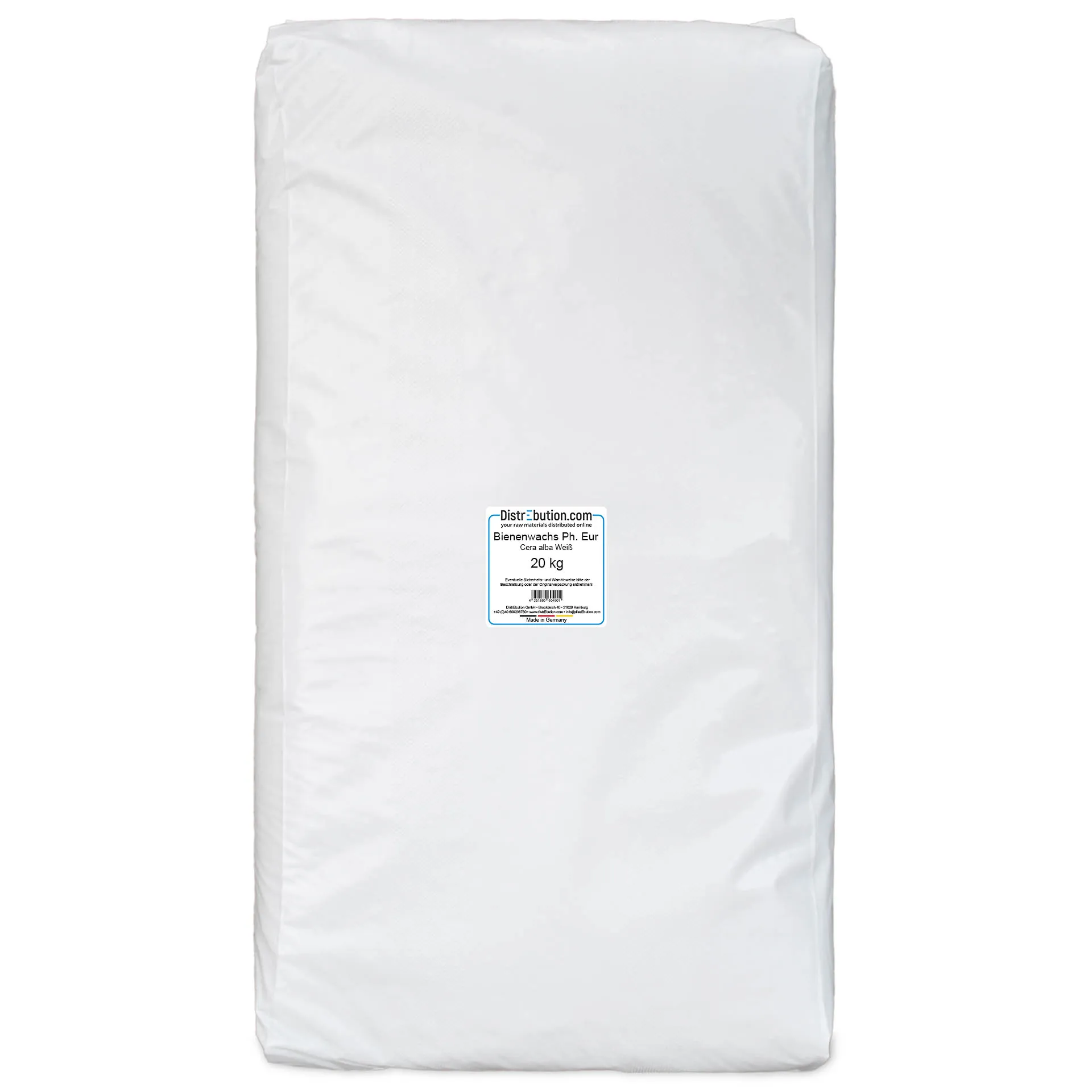 Beeswax Ph. Eur. Cera alba white pastilles 20 kg