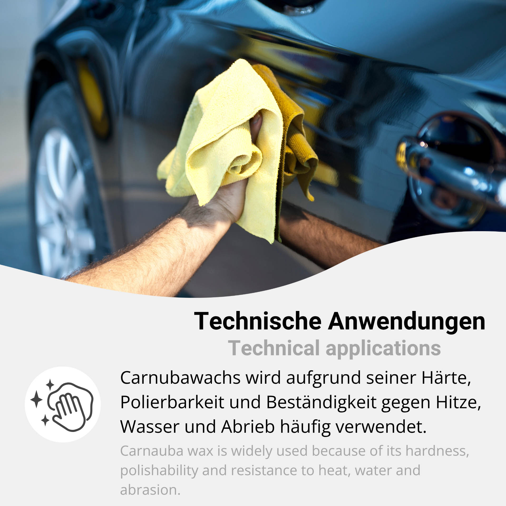 Carnauba Wax T3 Light Fat Grey Powder