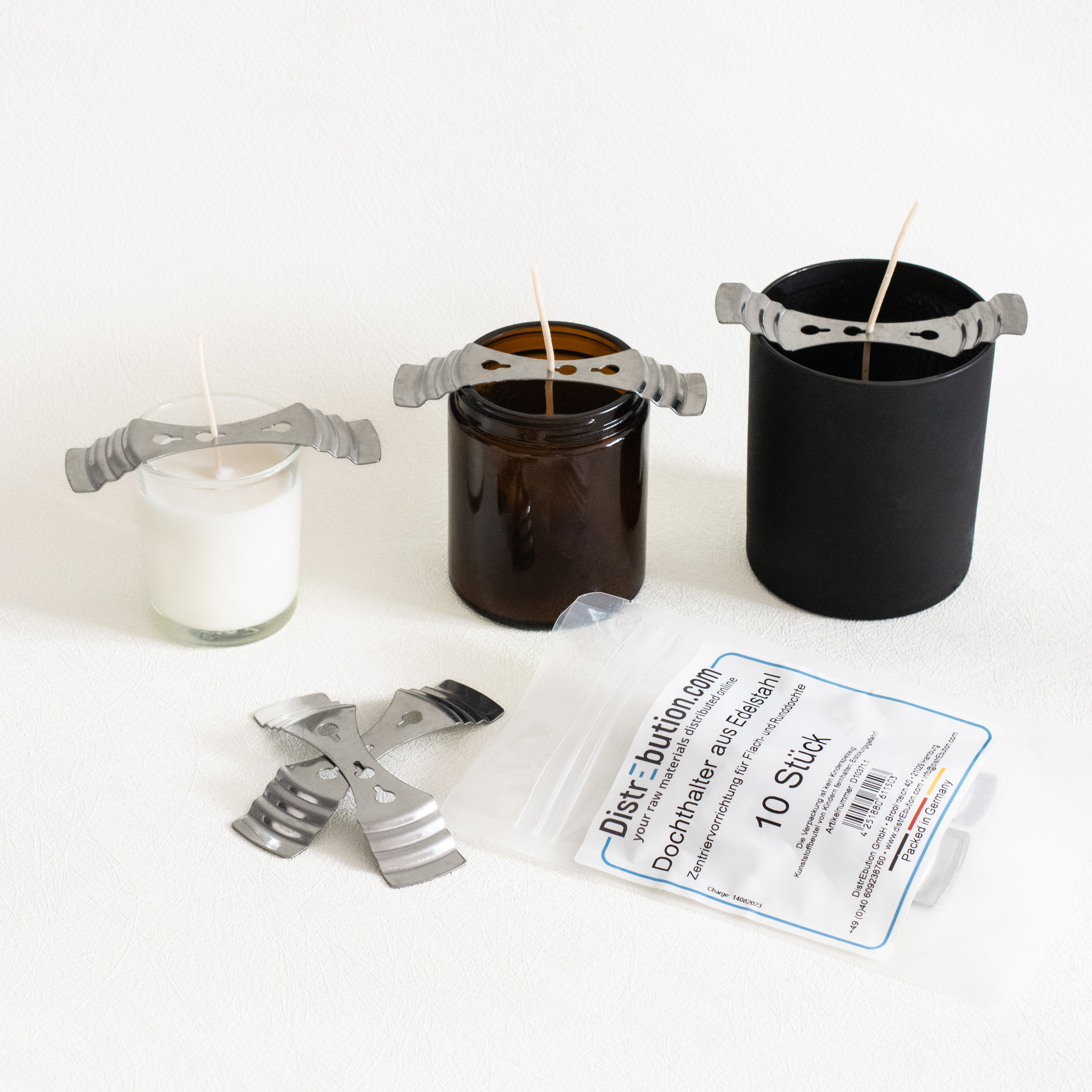 Stainless steel wick holder