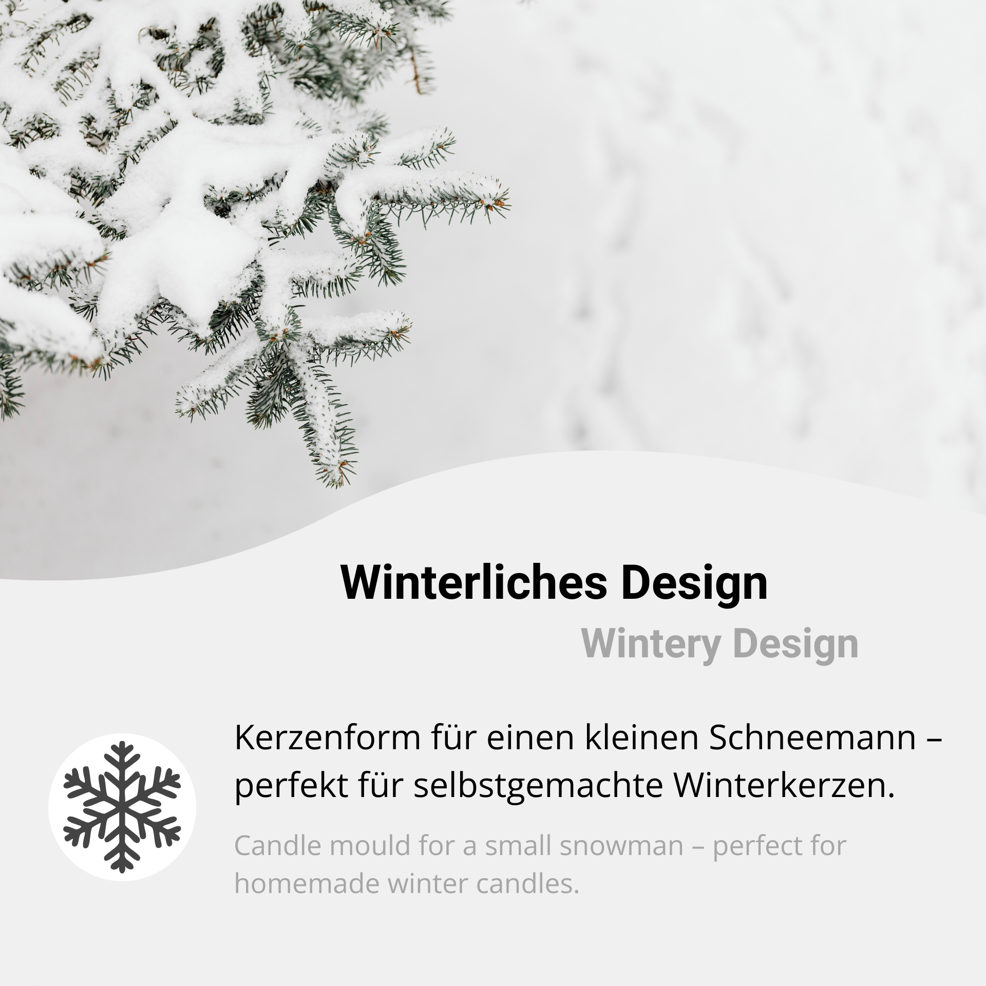 Winter-inspired design for creative DIY candles