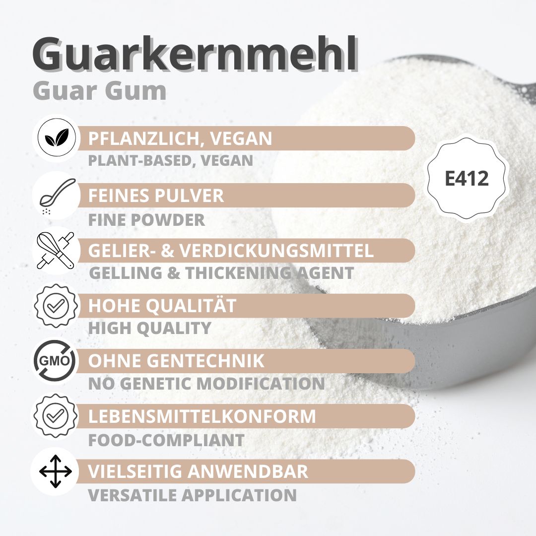 Guar Gum Powder Food Grade E 412 - 5000 pcs