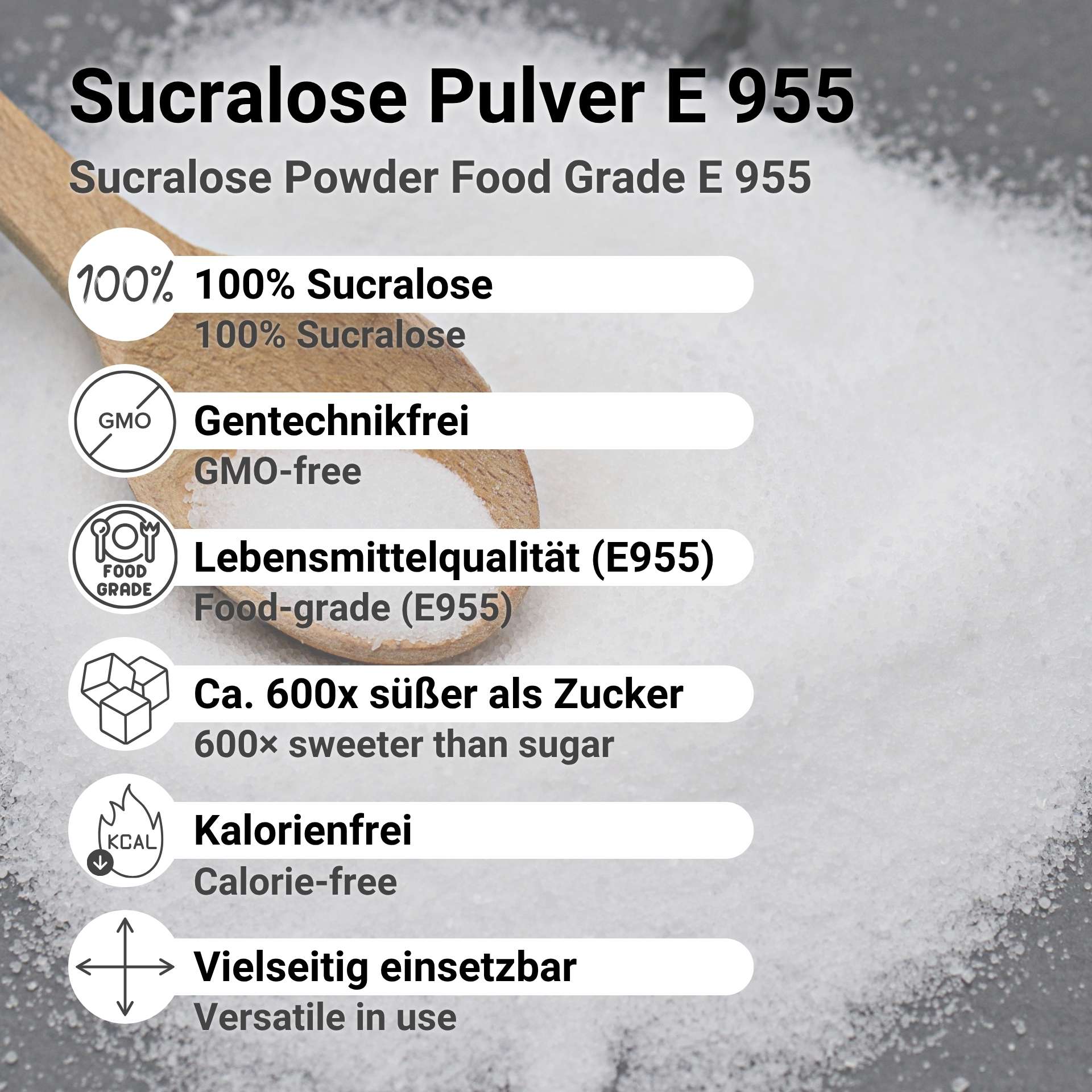 Sucralose Powder Food Grade E 955