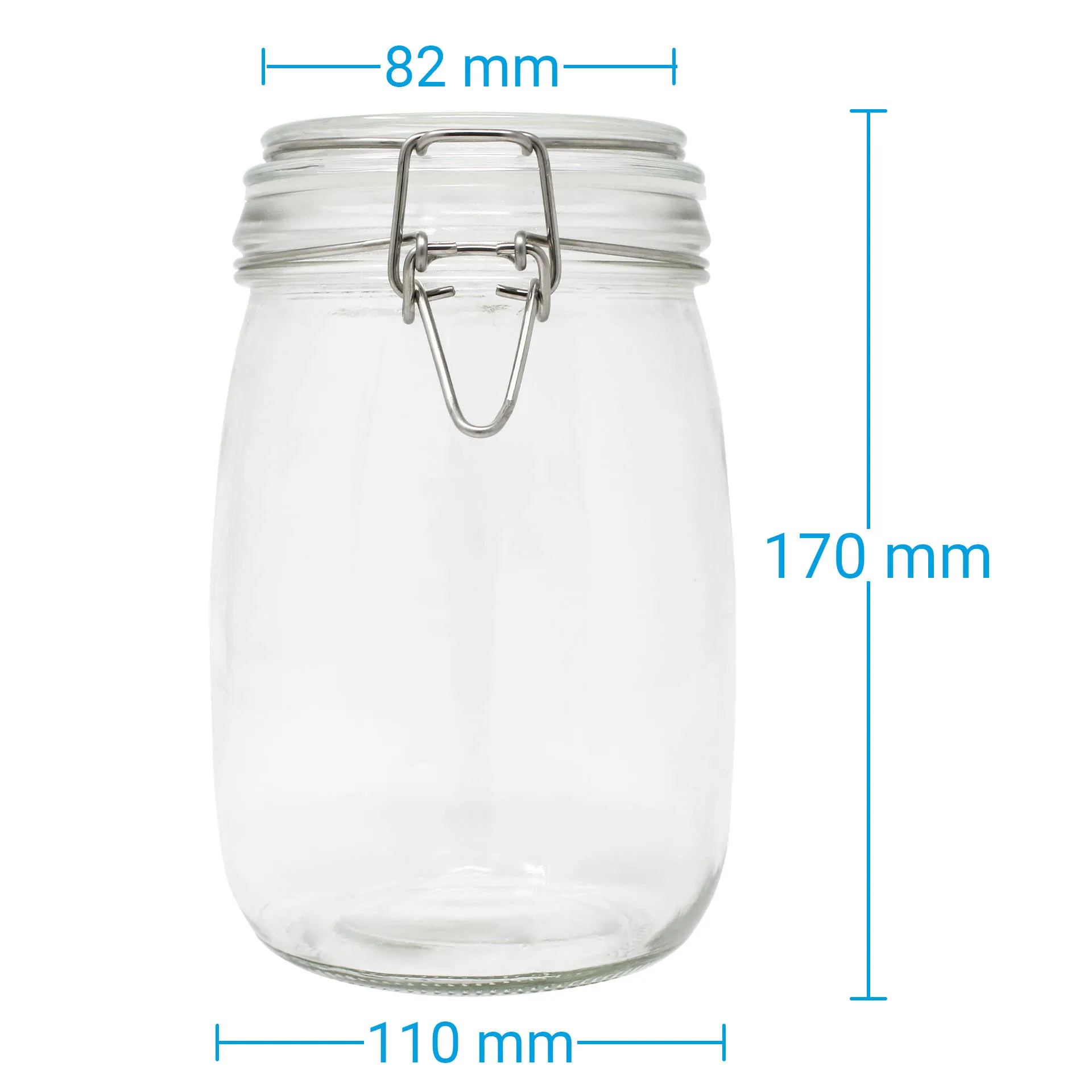 Drahtbügelglas 1000 ml