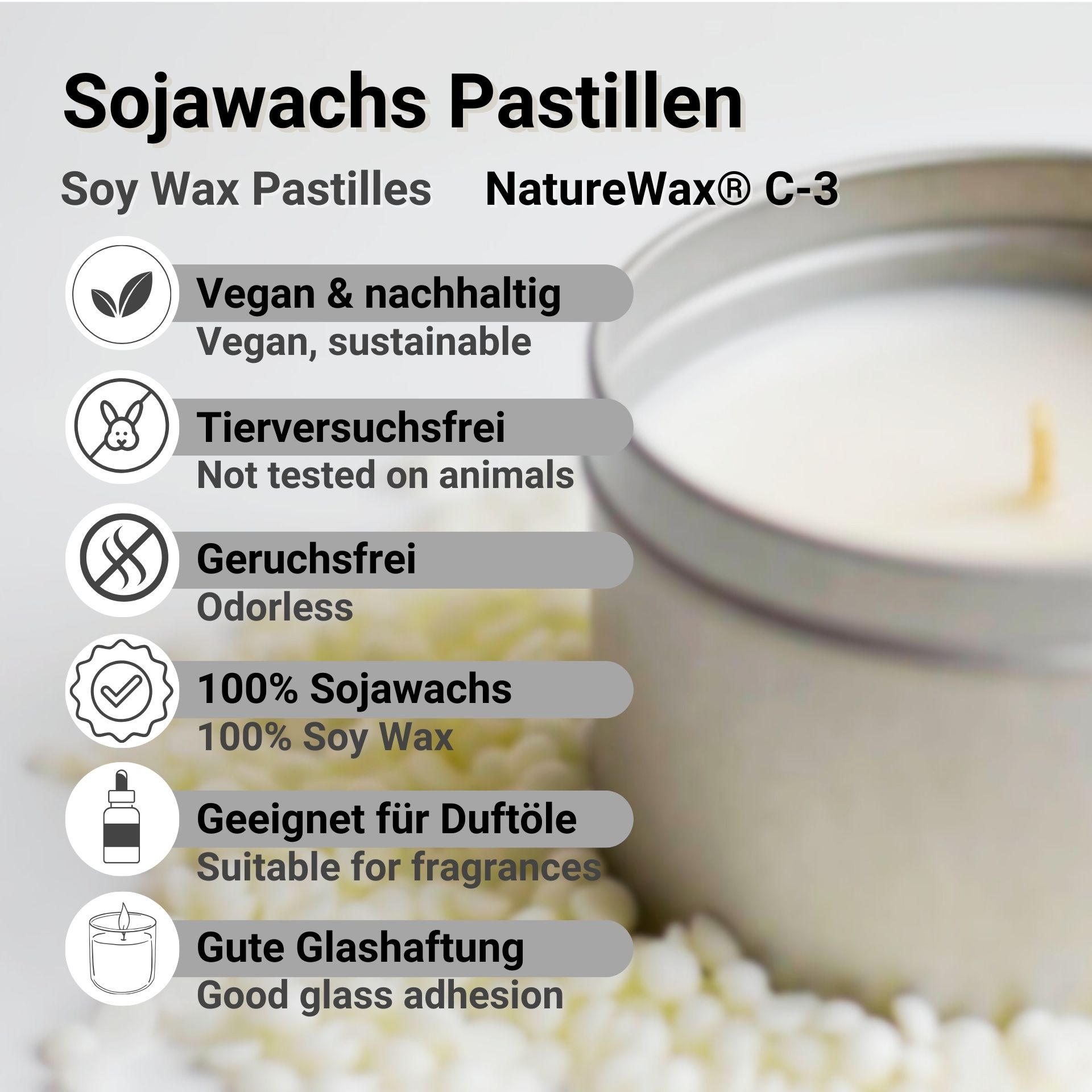 Soy Wax Pastilles NatureWax® C-3