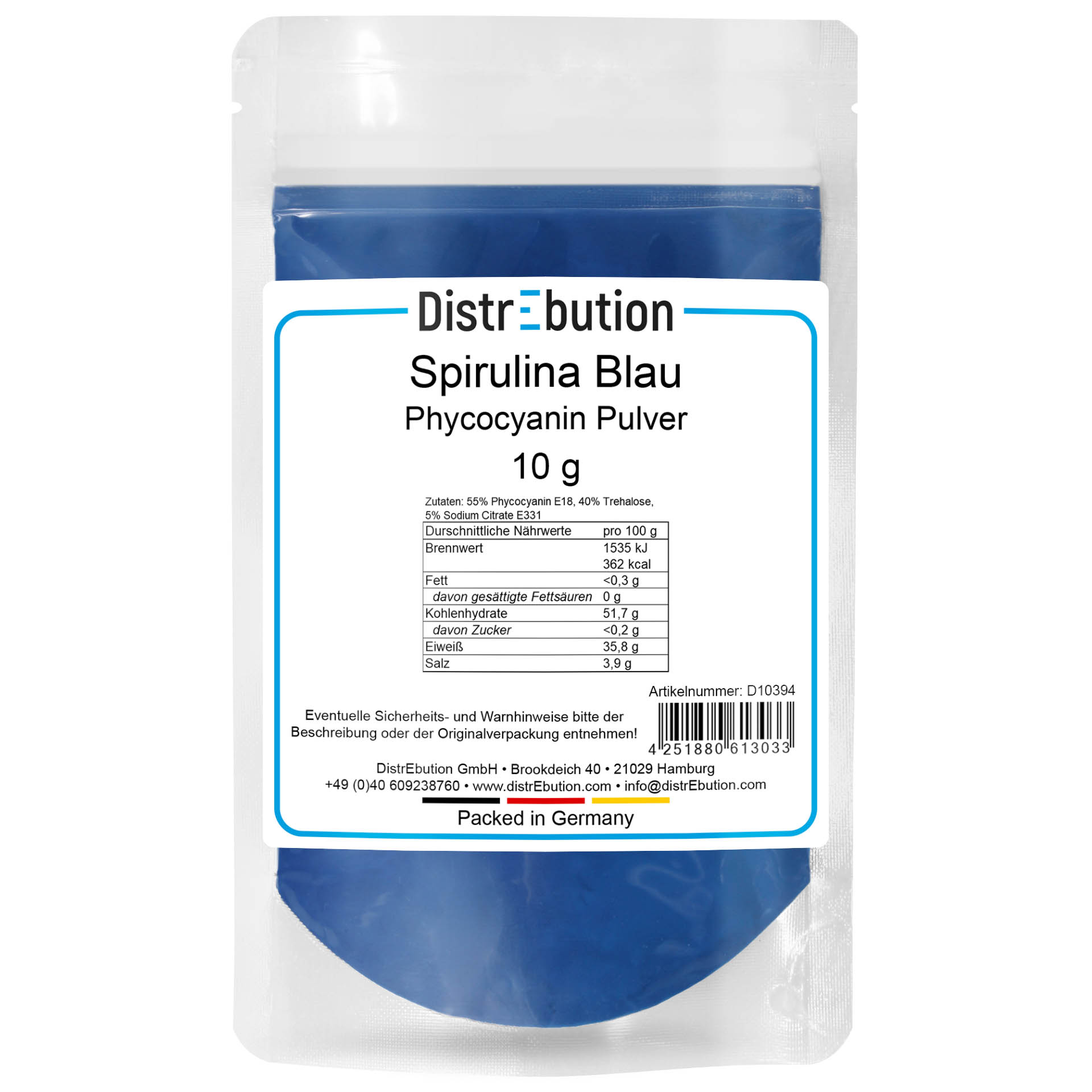 Spirulina Blue Powder - Phycocyanin 10 g