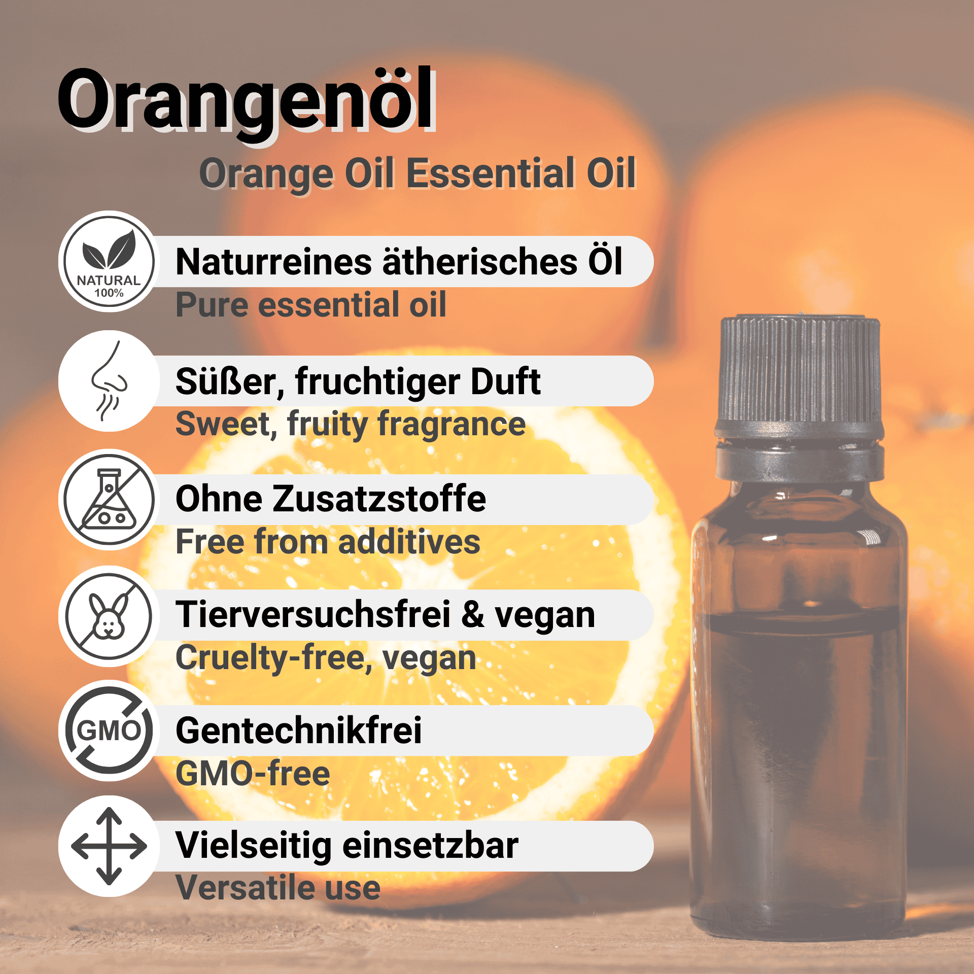 Orange oil benefits