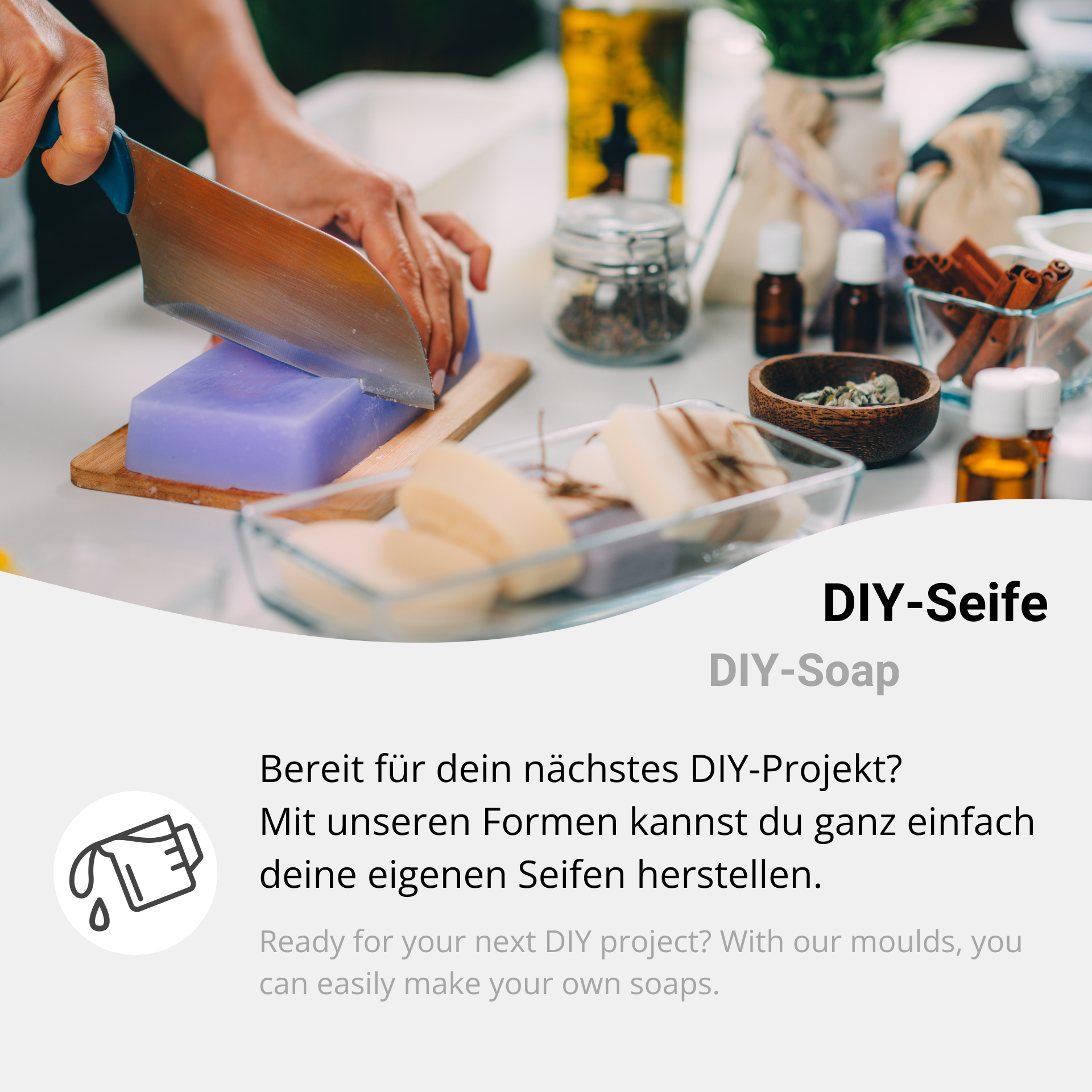 Soap mould for DIY projects