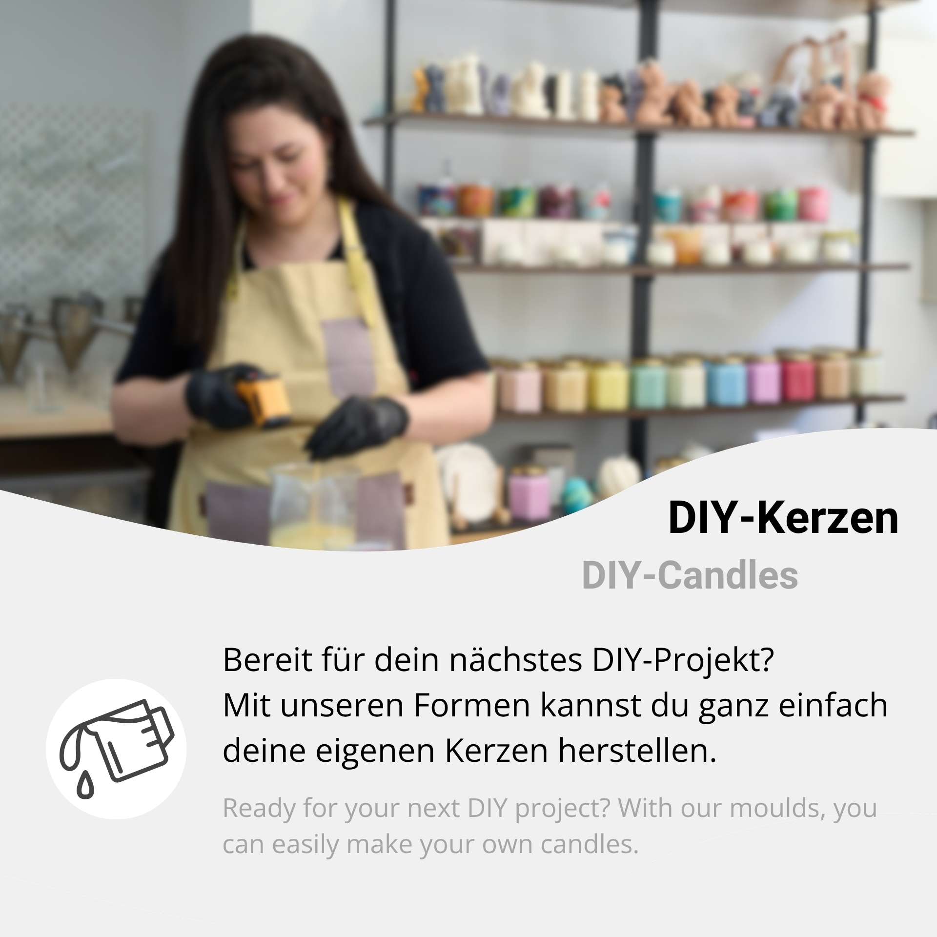 Mould for DIY candles