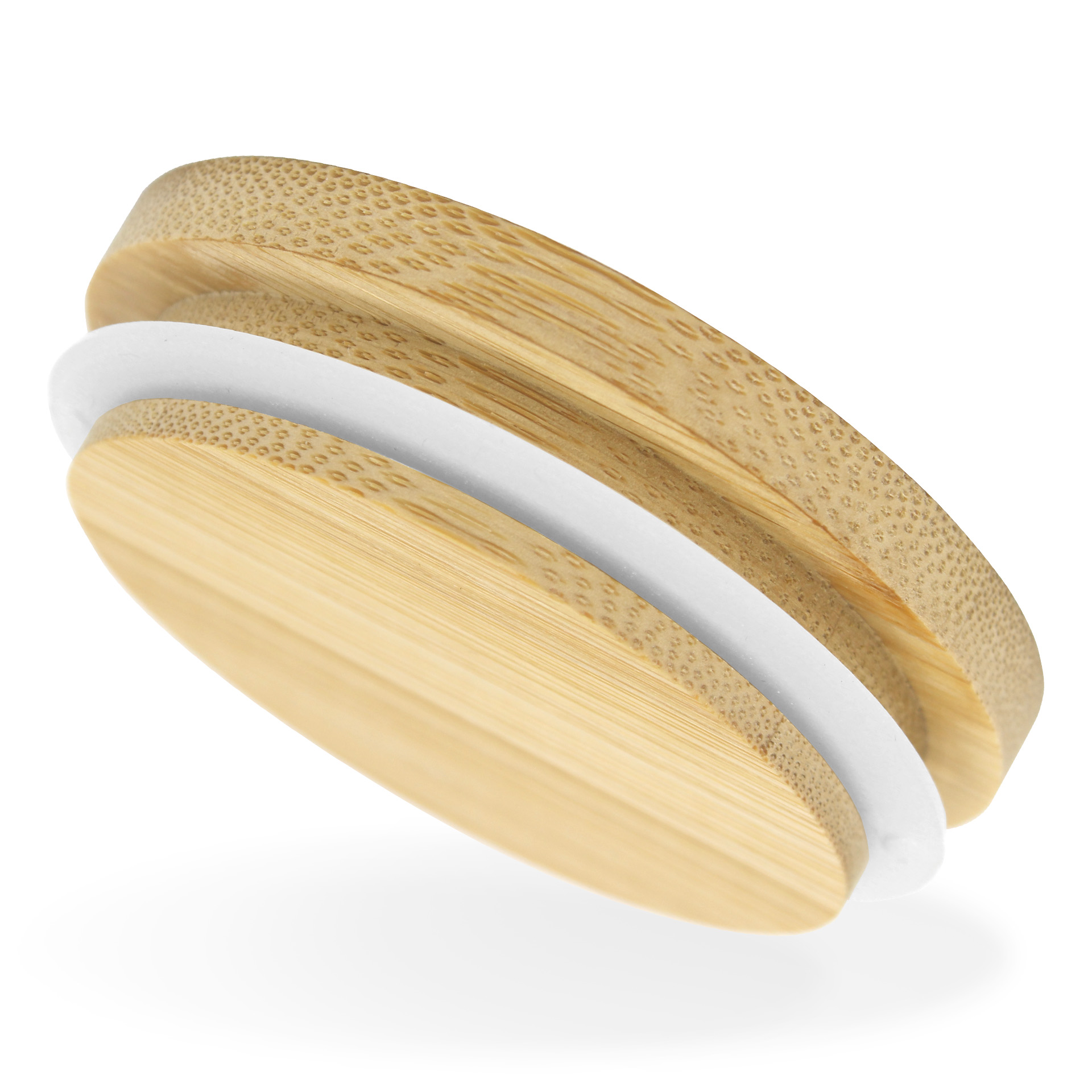 Bamboo lid Ø 70 mm, straight edge