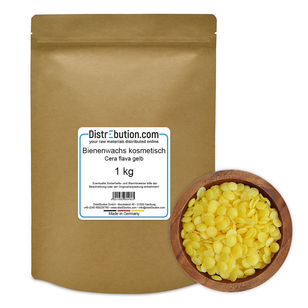 Beeswax cosmetic Cera flava yellow 1 kg