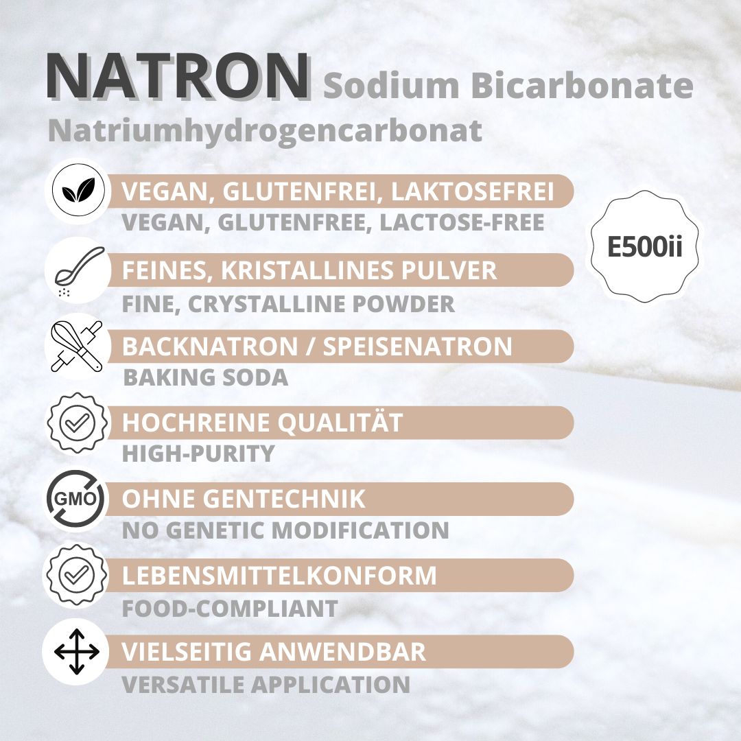 Sodium Bicarbonate Baking Soda Sodium Hydrogencarbonate E 500 ii